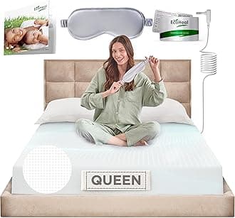 Queen Fitted Sheet - White, 85% Cotton, 4% Silk, 11% Silver, 400 Thread Count, Grounding, Organic Cotton, Silver Fiber, Silk, Conductive, Better Sleep, Well Bed Sheets