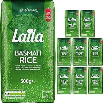 Basmati Rice (8 x 500g Packs), Aromatic Rice Basmati-Style