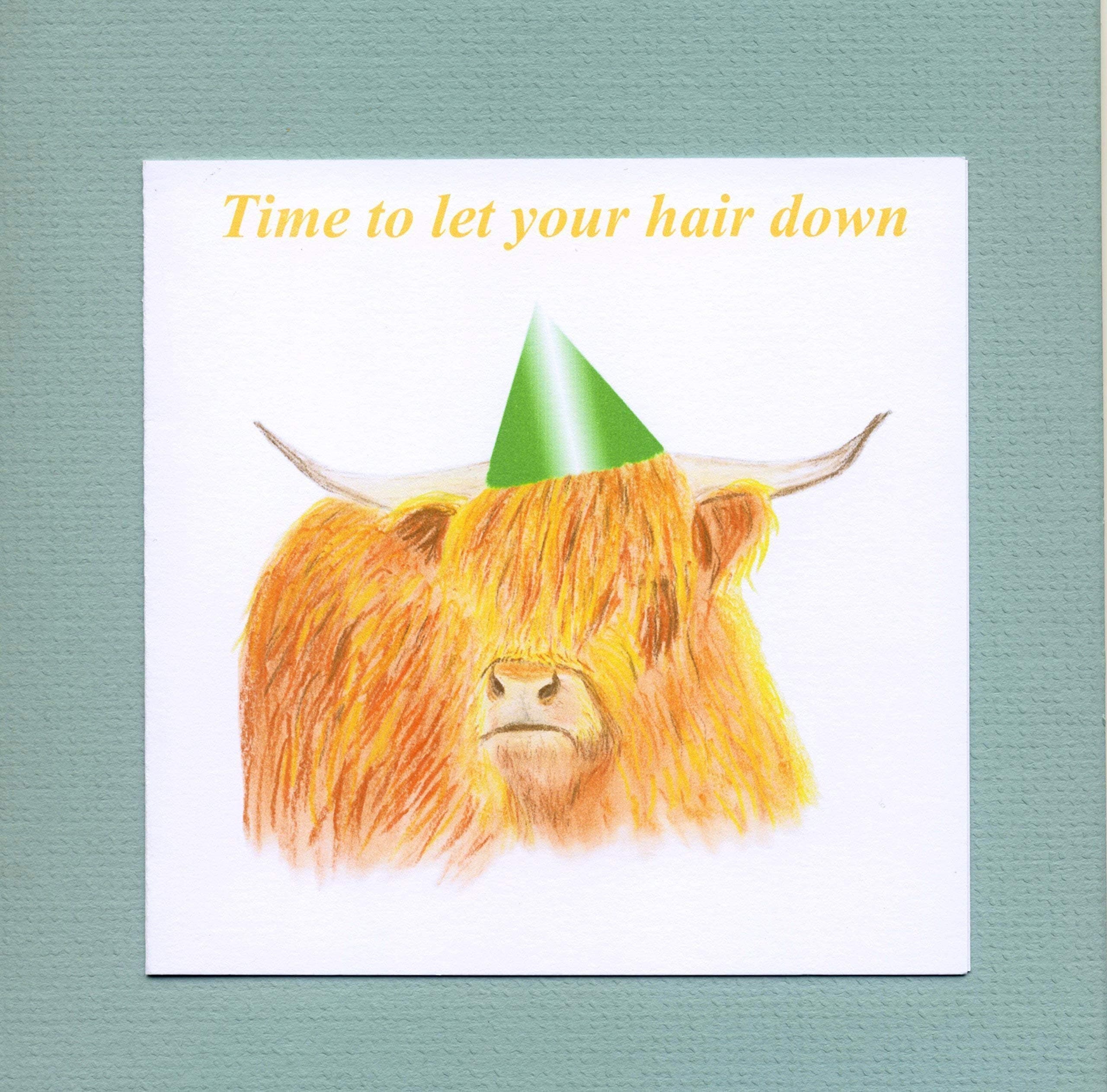 Highland Cow Birthday Card