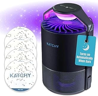 Indoor Insect Trap: Bug, Fruit Fly, Gnat, Mosquito Killer - Uv Light, Fan, Sticky Glue Boards Trap Even The Tiniest Flying Bugs - No Zapper - Child Safe, Non-Toxic
