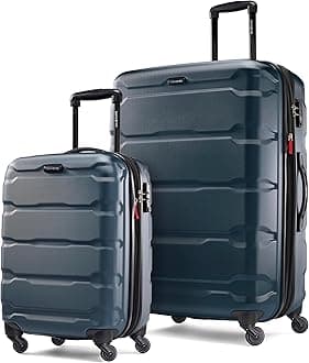 Omni PC Hardside Expandable Luggage with Spinner Wheels, Teal, 2-Piece Set (20/28)