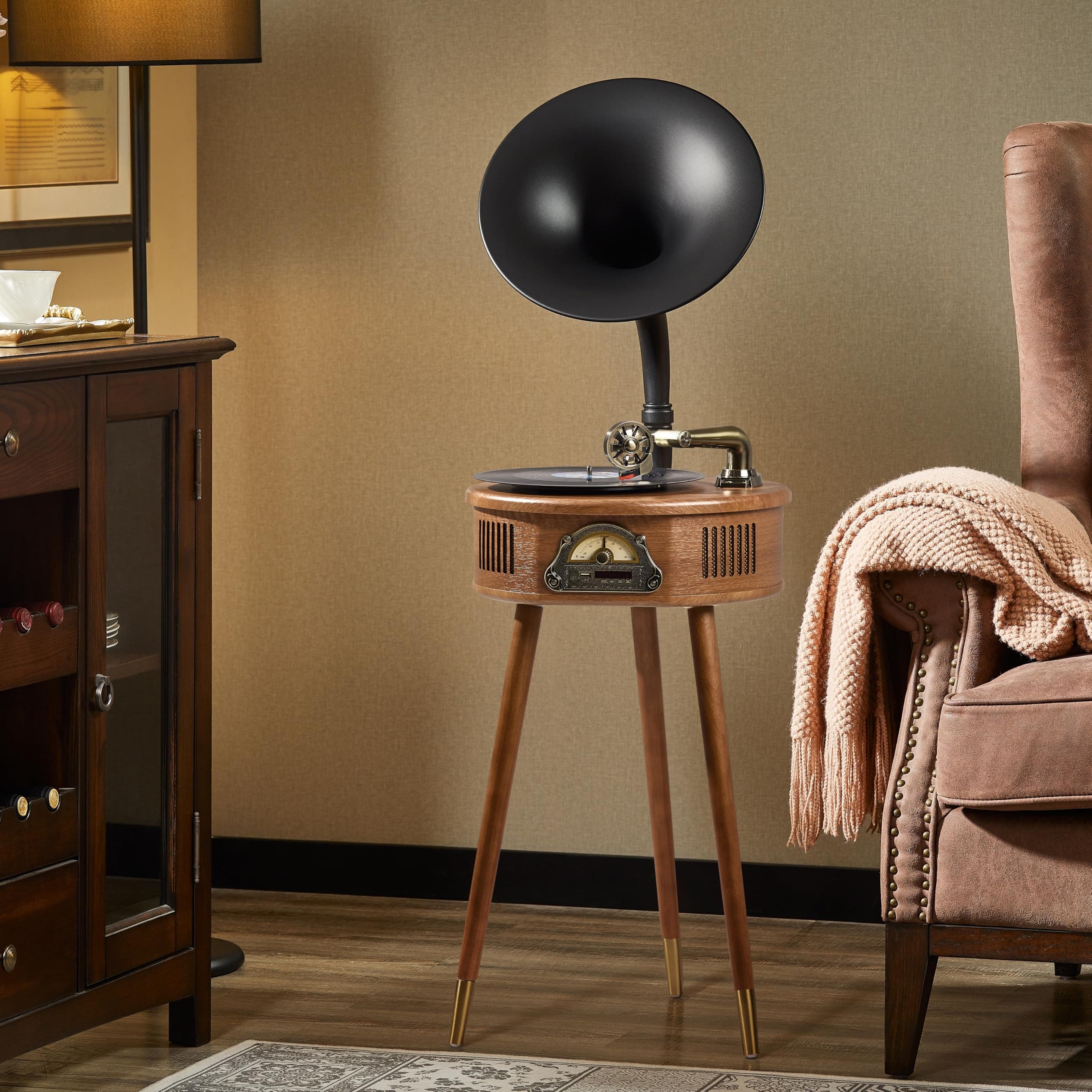 Italian Style Recorder with Mount (Black Walnut)