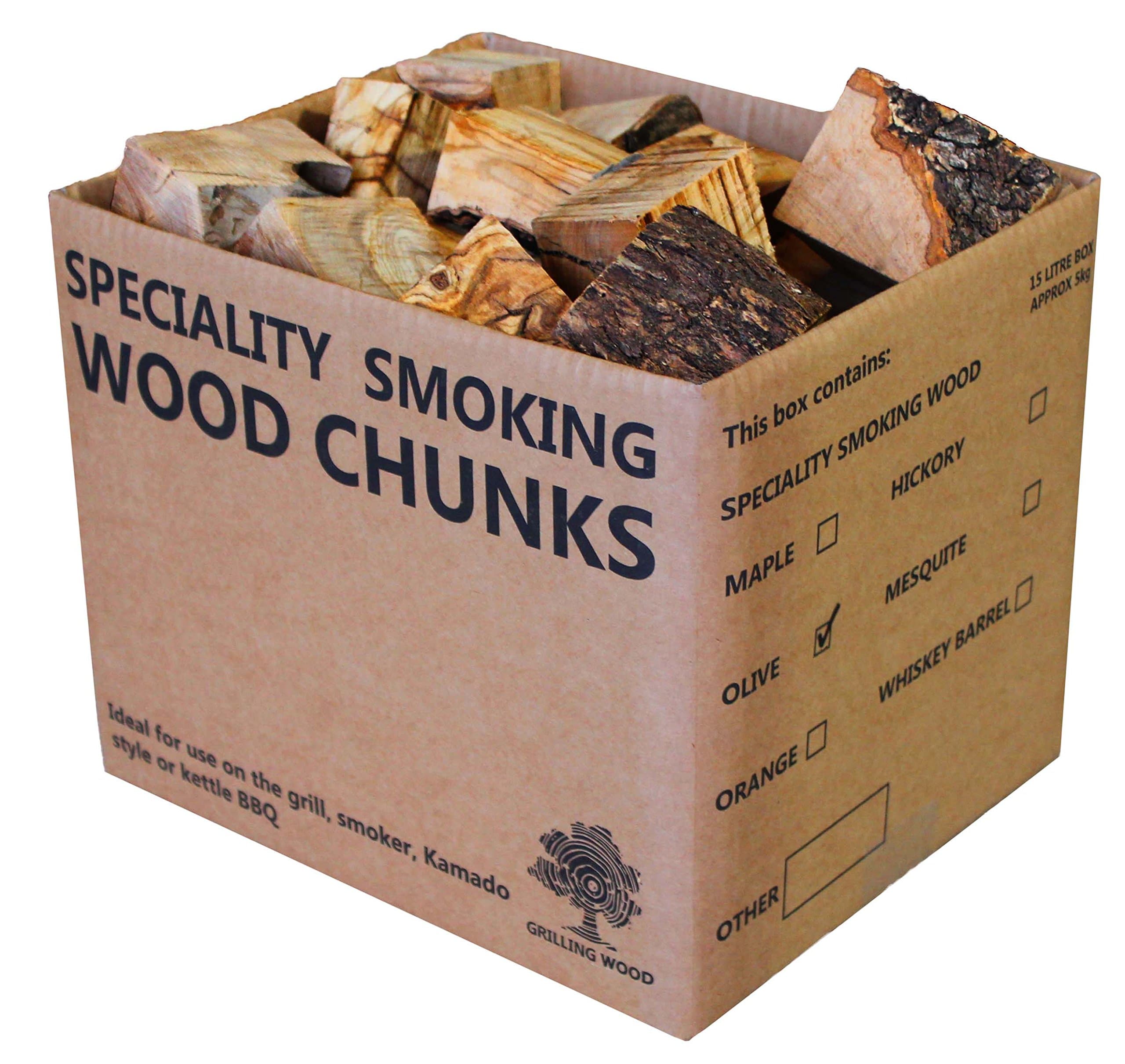 BBQ Smoking Olive Wood Chunks - 5kg