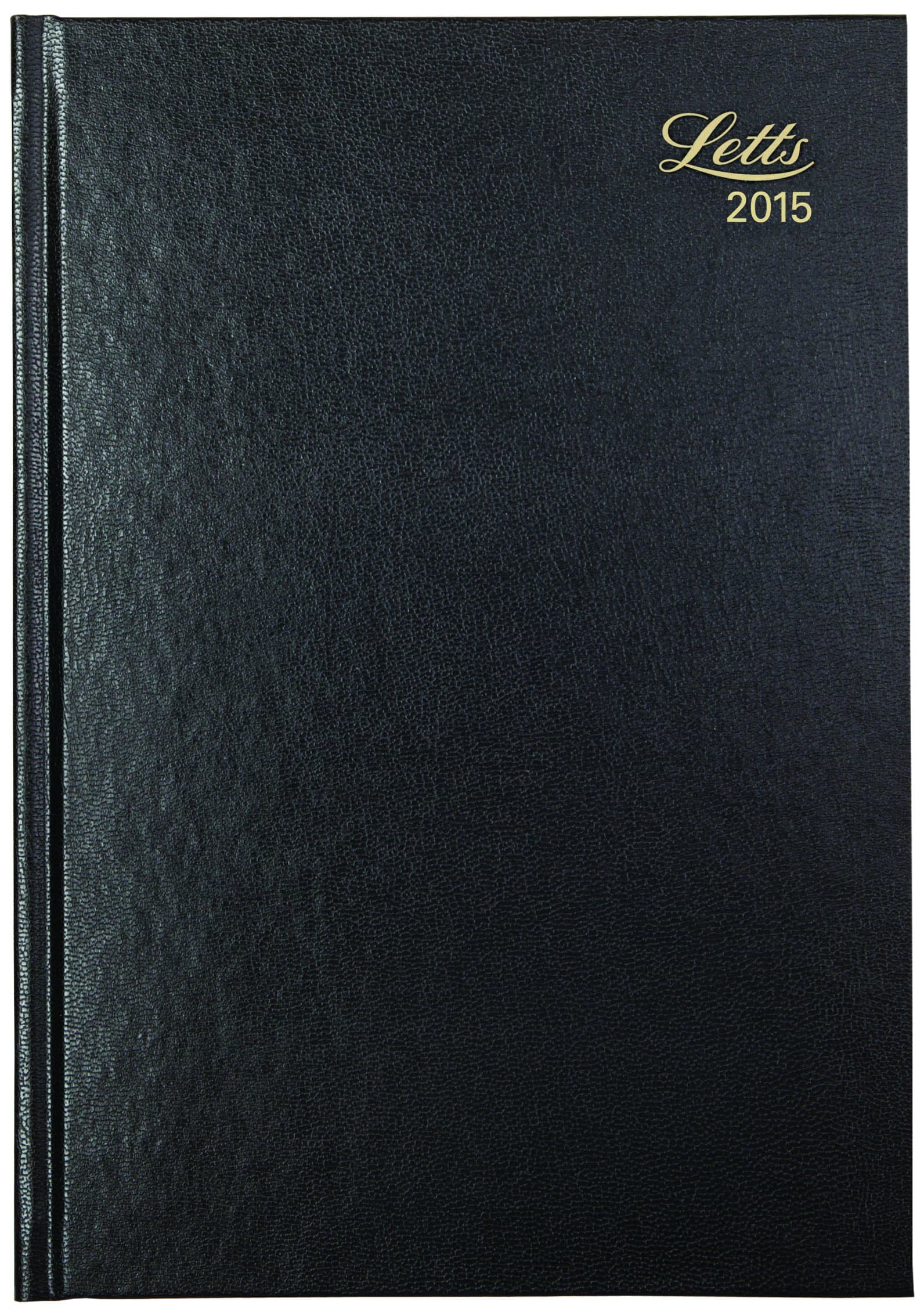 Letts A5 Two Days to Page Diary for 2015 - Black