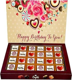 Expelite Personalised Happy Birthday Combo Chocolate Gift Box Combo Gift Hamper Pack