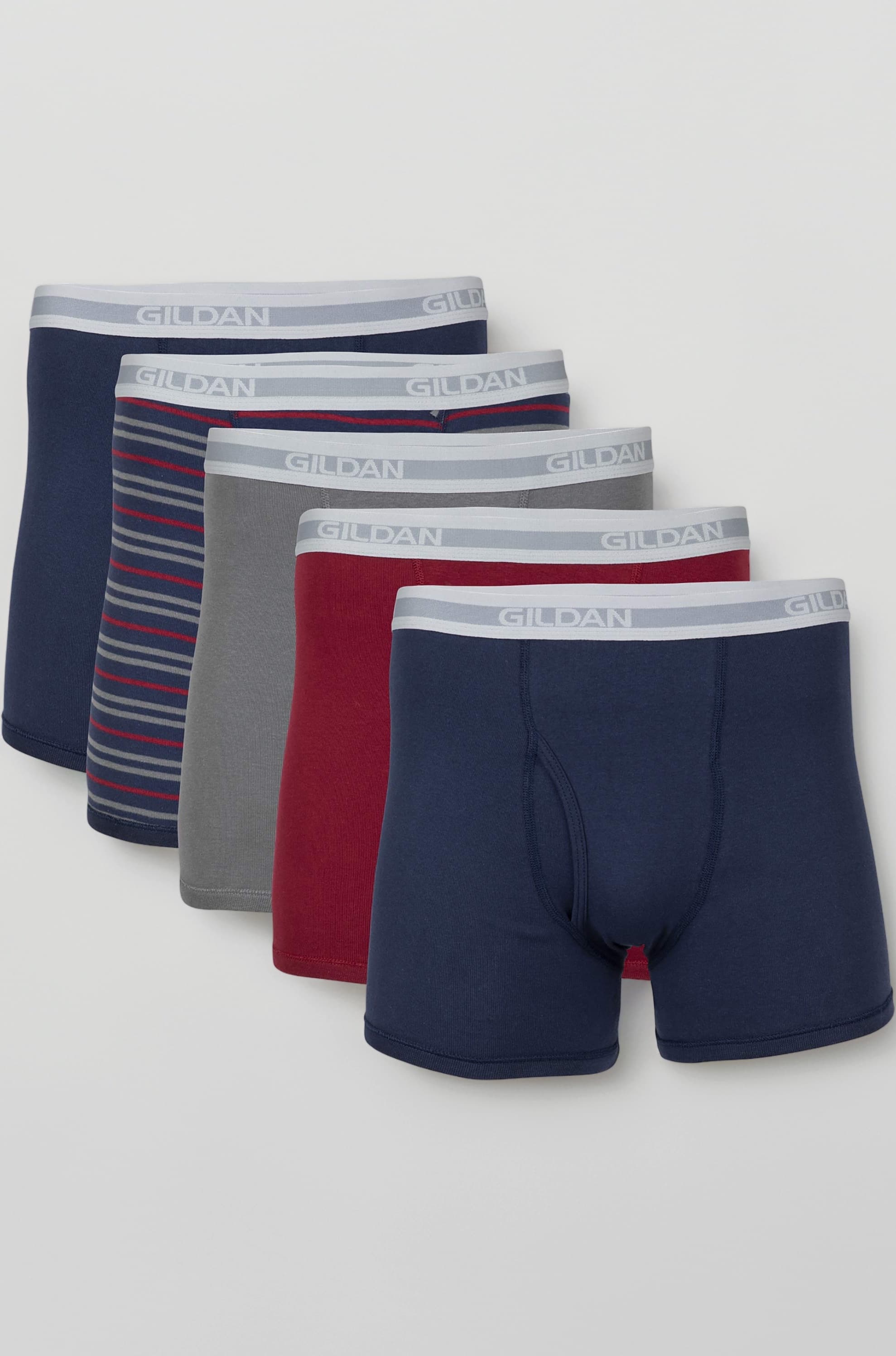 Gildan Men's Regular Leg Boxer Brief Multipack