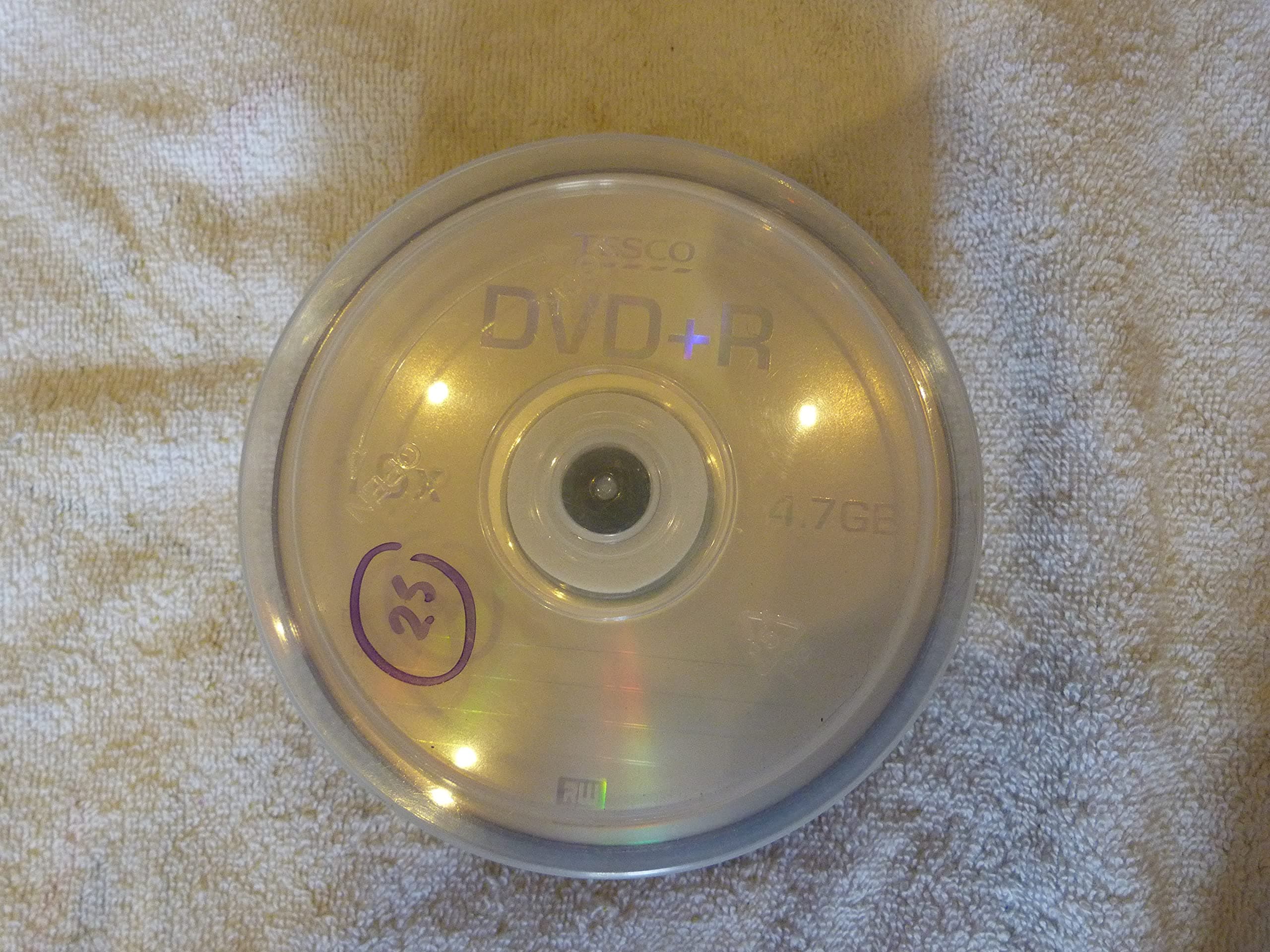 Tesco DVD-R 4.7GB Single Side, Single Layer 4700 MB (Pack of 25)