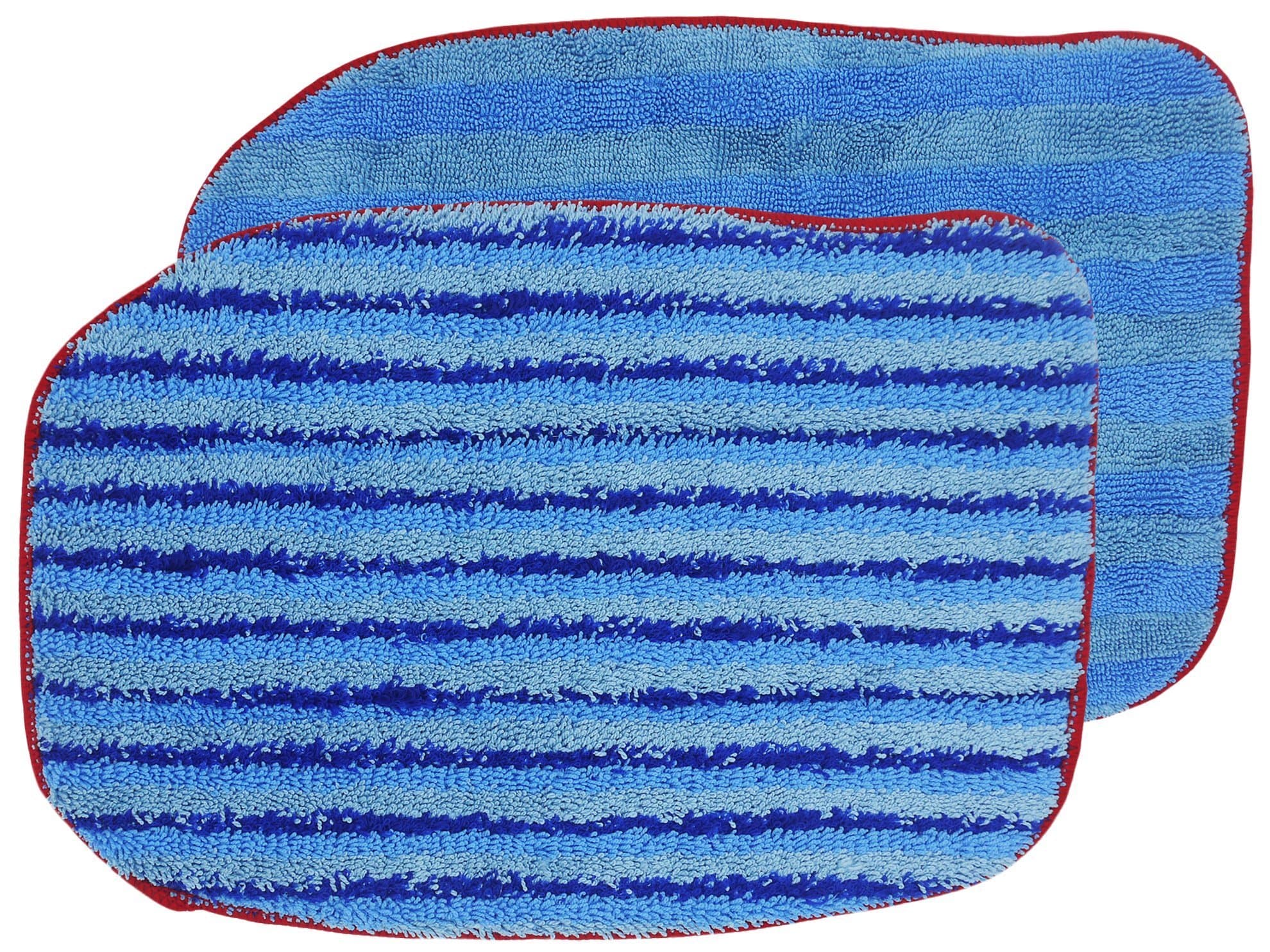 FlintarA1375-100/101 Replacement Microfiber Steam Mop Pads Refills for McCulloch MC1270, MC1375, MC1385 Steam Cleaners and Poulan Pro Steam Cleaner PP270, PP330, PP350 (1 Soft and 1 Scrubbing)