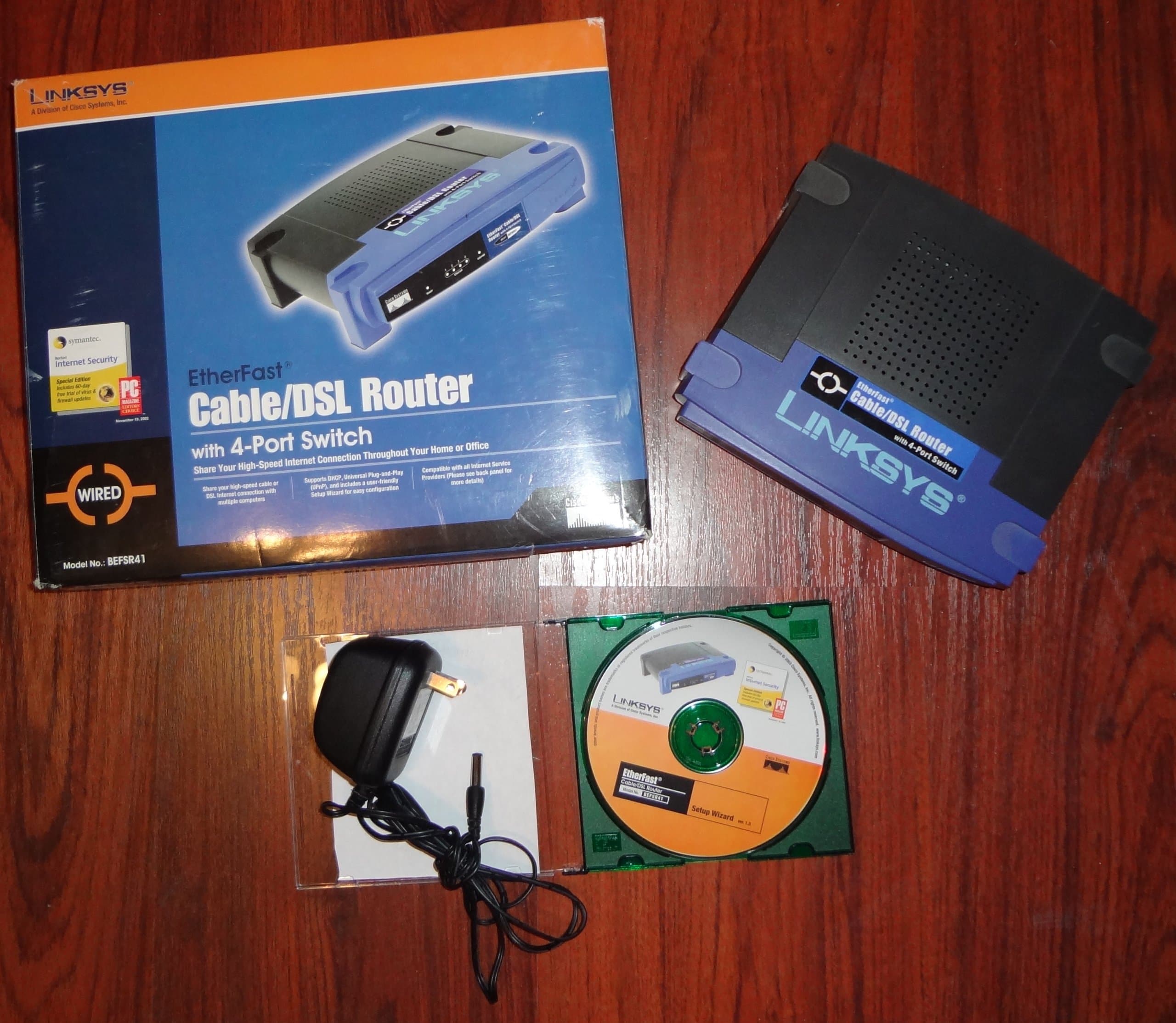 EtherFast Cable/DSL Router w/4-Port Switch BEFSR41