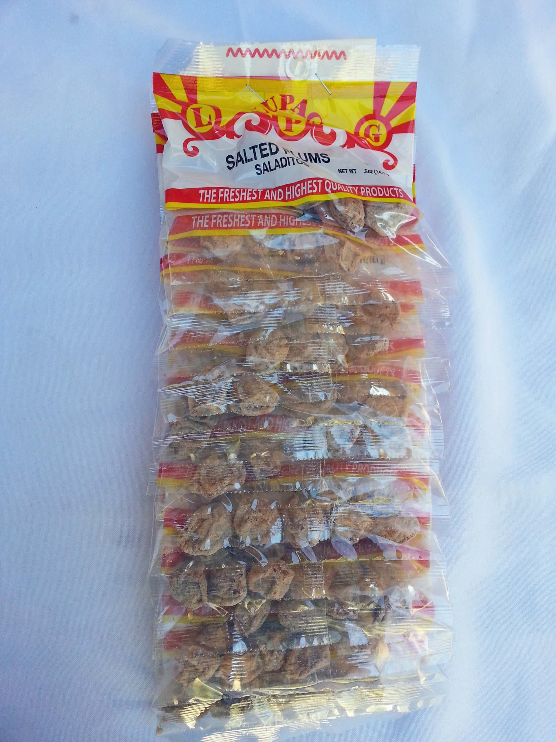 12pack Saladitos Con Sal (Salted Plums with Sal) 10oz Pack