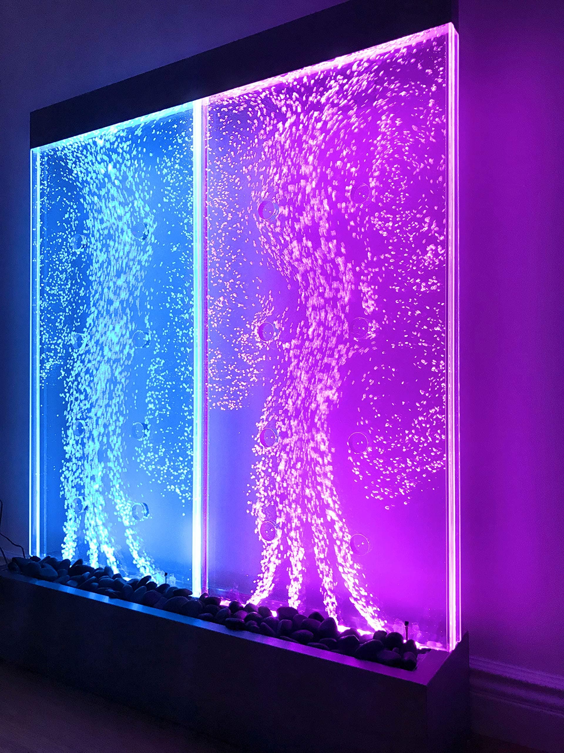 48” Tall x 40” Wide XL Standing Bubble Panel, Color Lights, Remote Ctrl by Jersey Home Decor