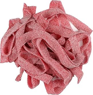 Cherry Sour Belts, 1 Pound Bulk Bag, The Hampton Popcorn & Candy Company