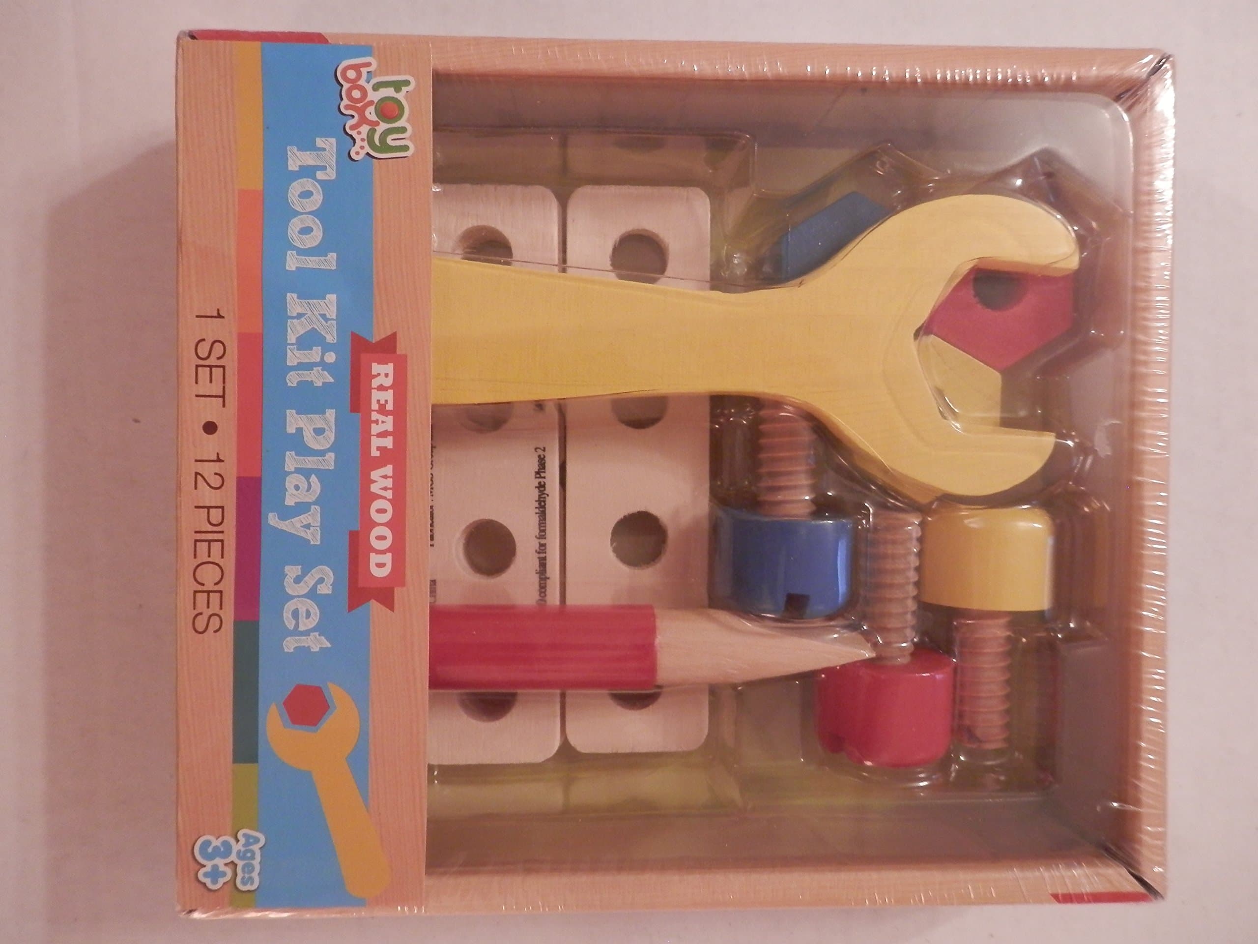 Toy Box Real Wood Tool Kit Play Set