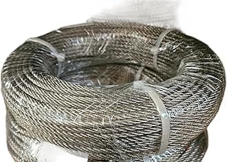 1mm 1.5mm 2mm 3mm 4mm 5mm 6mm 8mm Stainless Steel Wire Rope Cable Rigging Extra ASIN 316 A4 Marine Grade (Length: 50m, Diameter: 1.5mm)