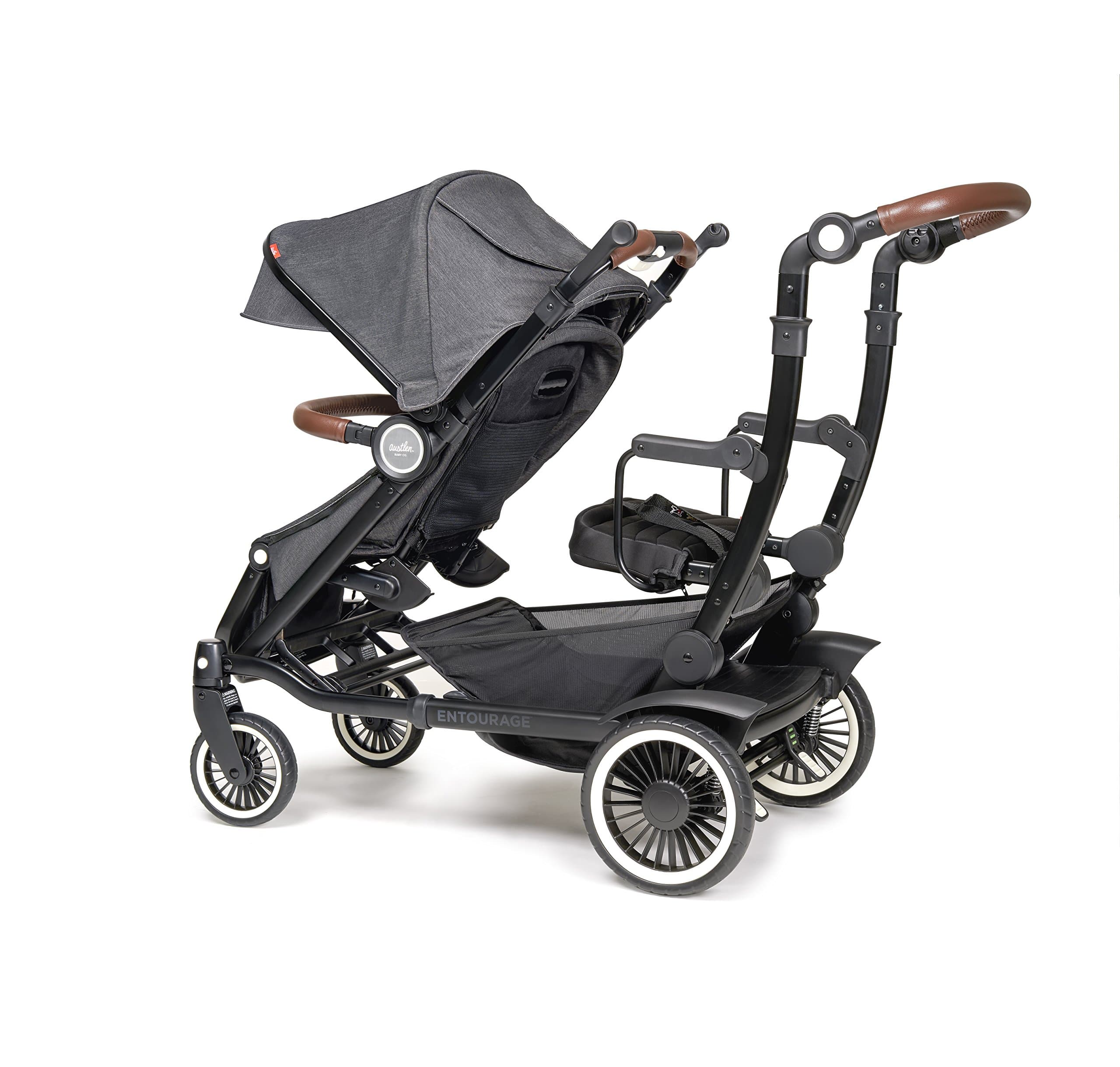 Austlen Entourage 2.0 Sit and Stand Stroller in Black (Also Available in Navy)
