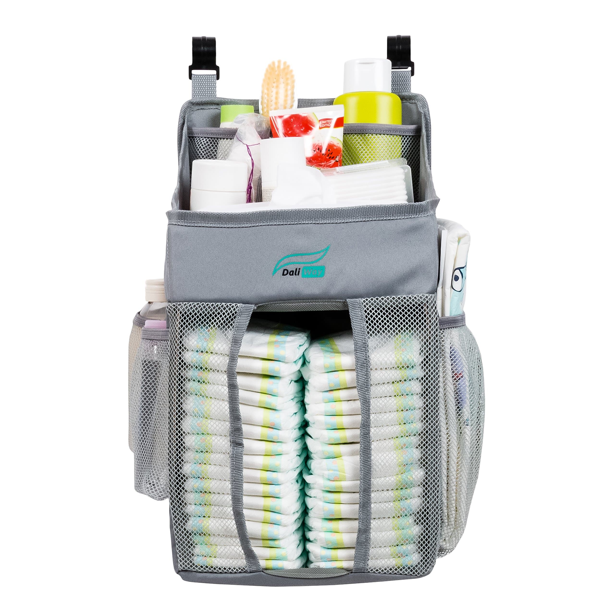 Baby Diaper Organizer for Nursery (Grey)