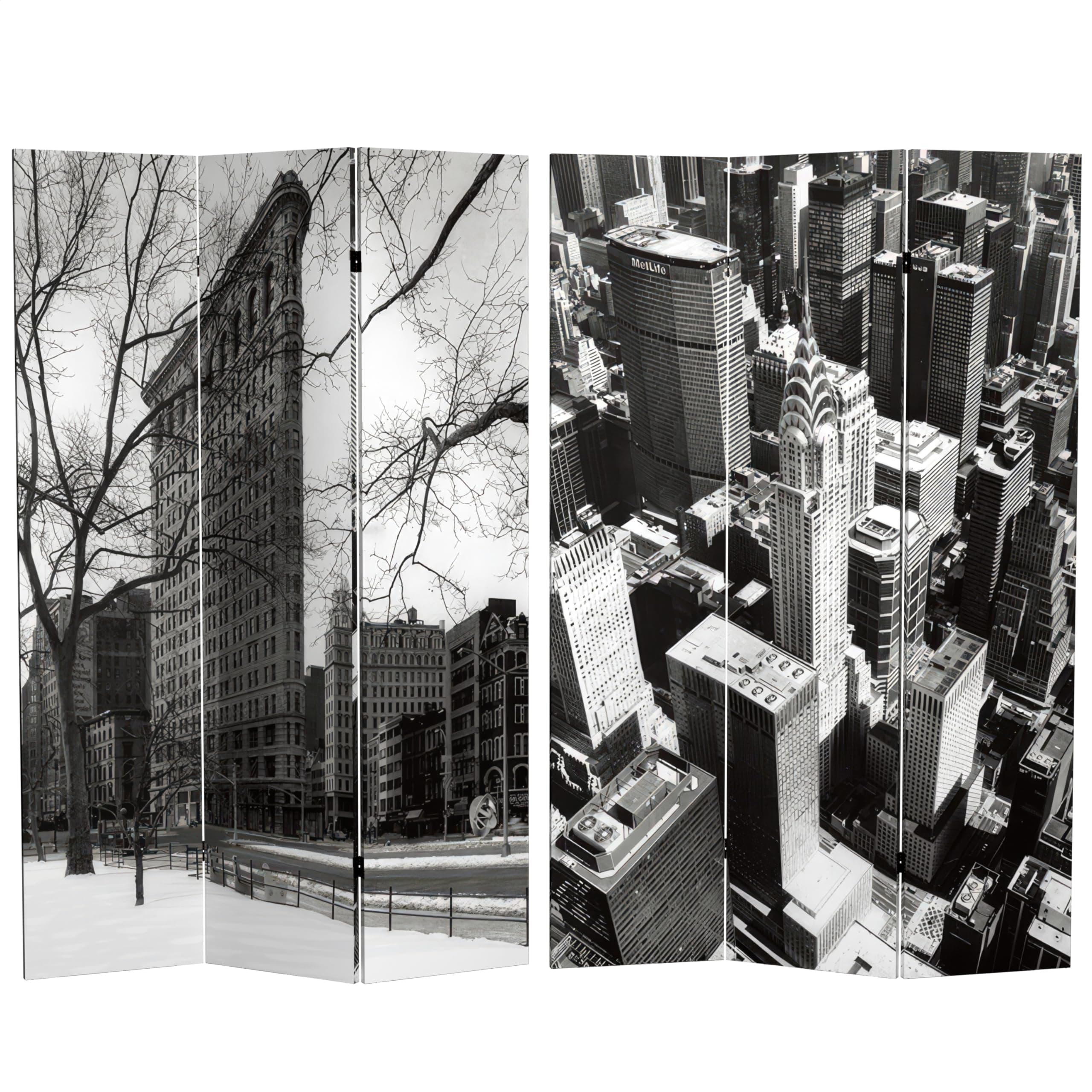 6 ft. Tall New York Reflections Room Divider, New York City