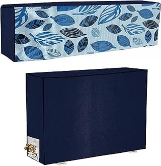Yellow Weaves 100% Waterproof and Dust proof Split AC Cover for 1.5 Ton (Blue)