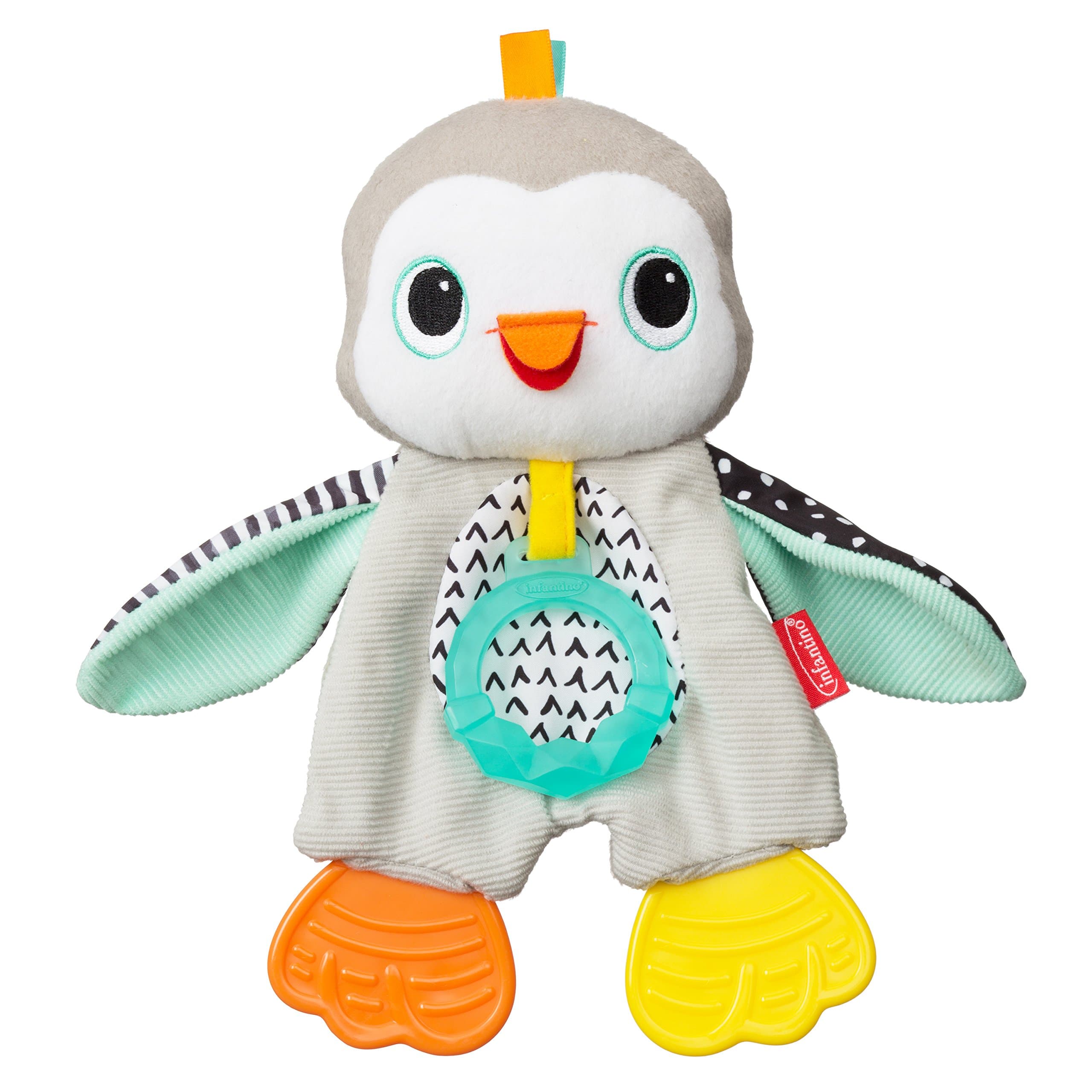 Cuddly Teether Penguin For Sensory Exploration - Silicone Teether, Teething Relief