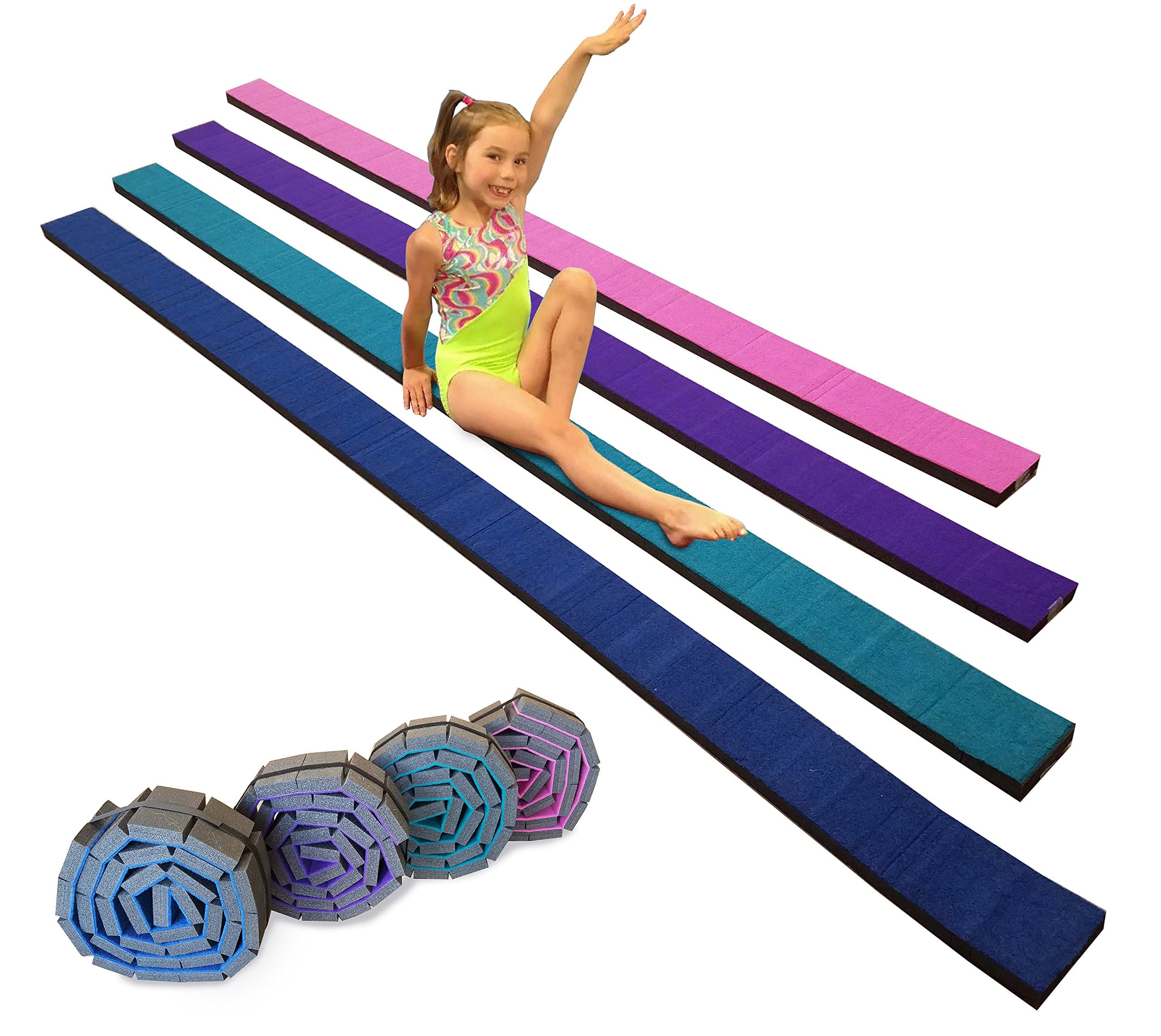 Gymnastics Flexible Roll-Up Foam Training Balance Beam!