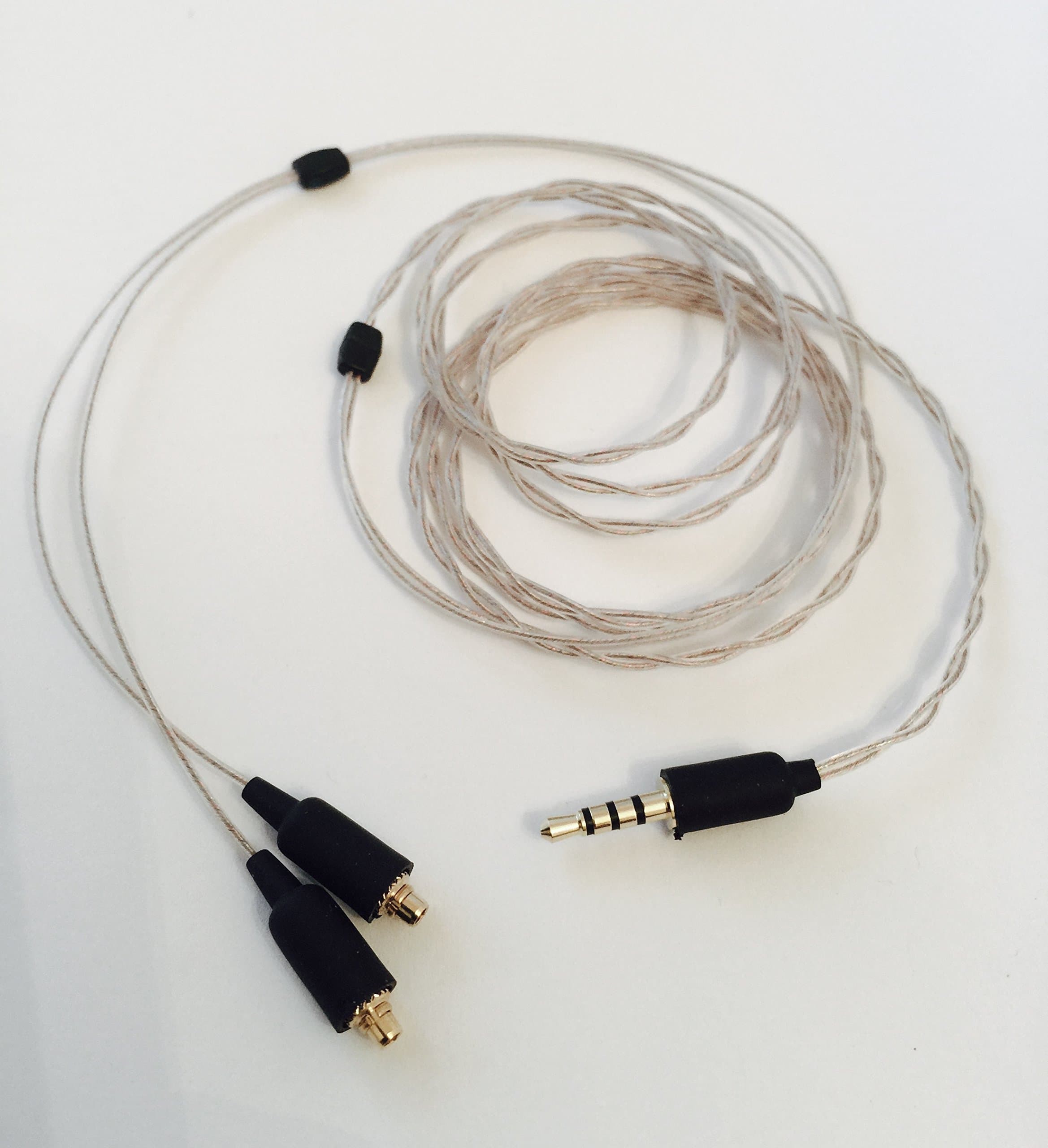 Linum Ultra-Thin Balanced 2.5mm TRRS Cable with MMCX Connector