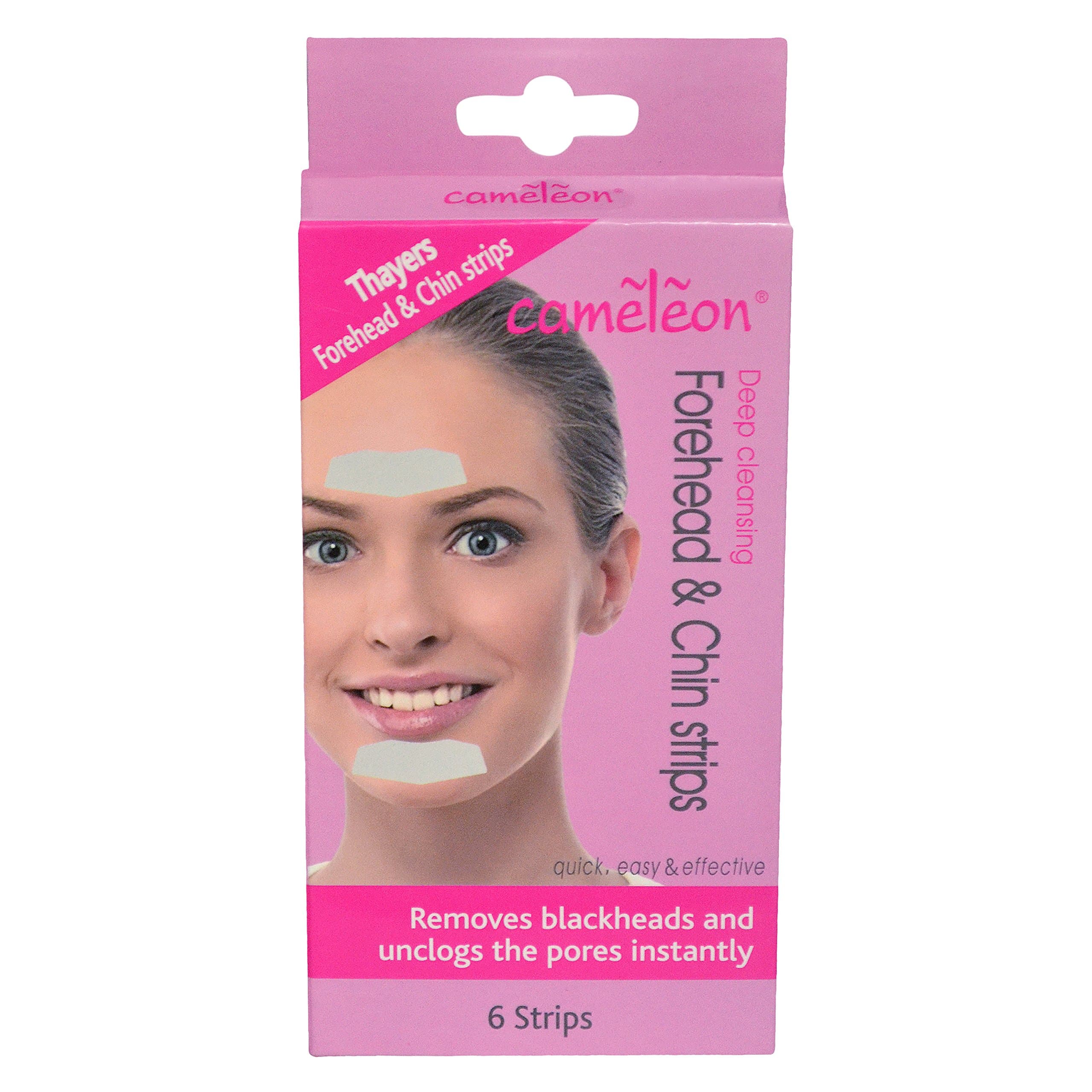 Cameleon Deep Cleansing Forehead & Chin Strips ( Quick, Easy & Effective ) - 6 Strips