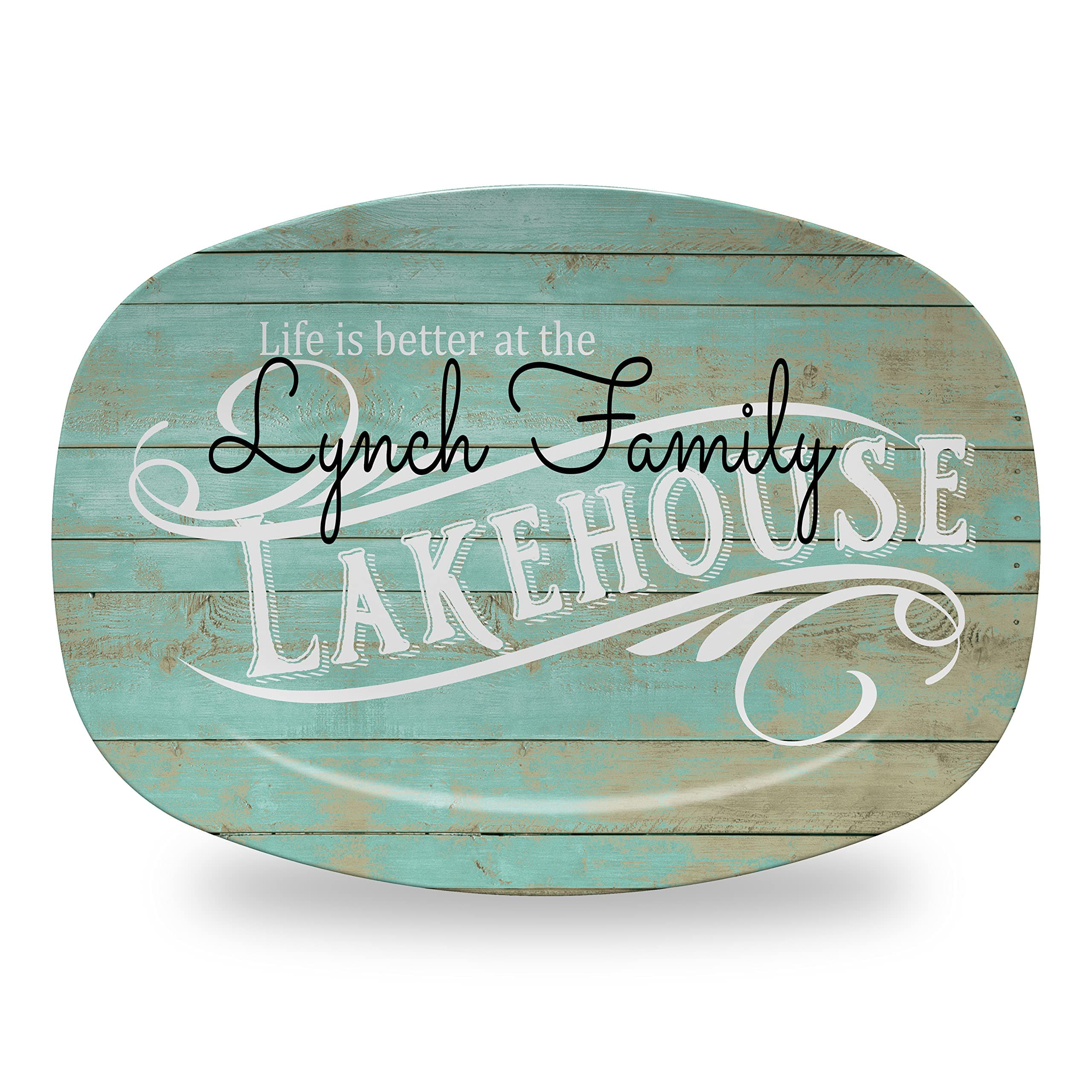 Personalized Platter Lake House, Customized Housewares
