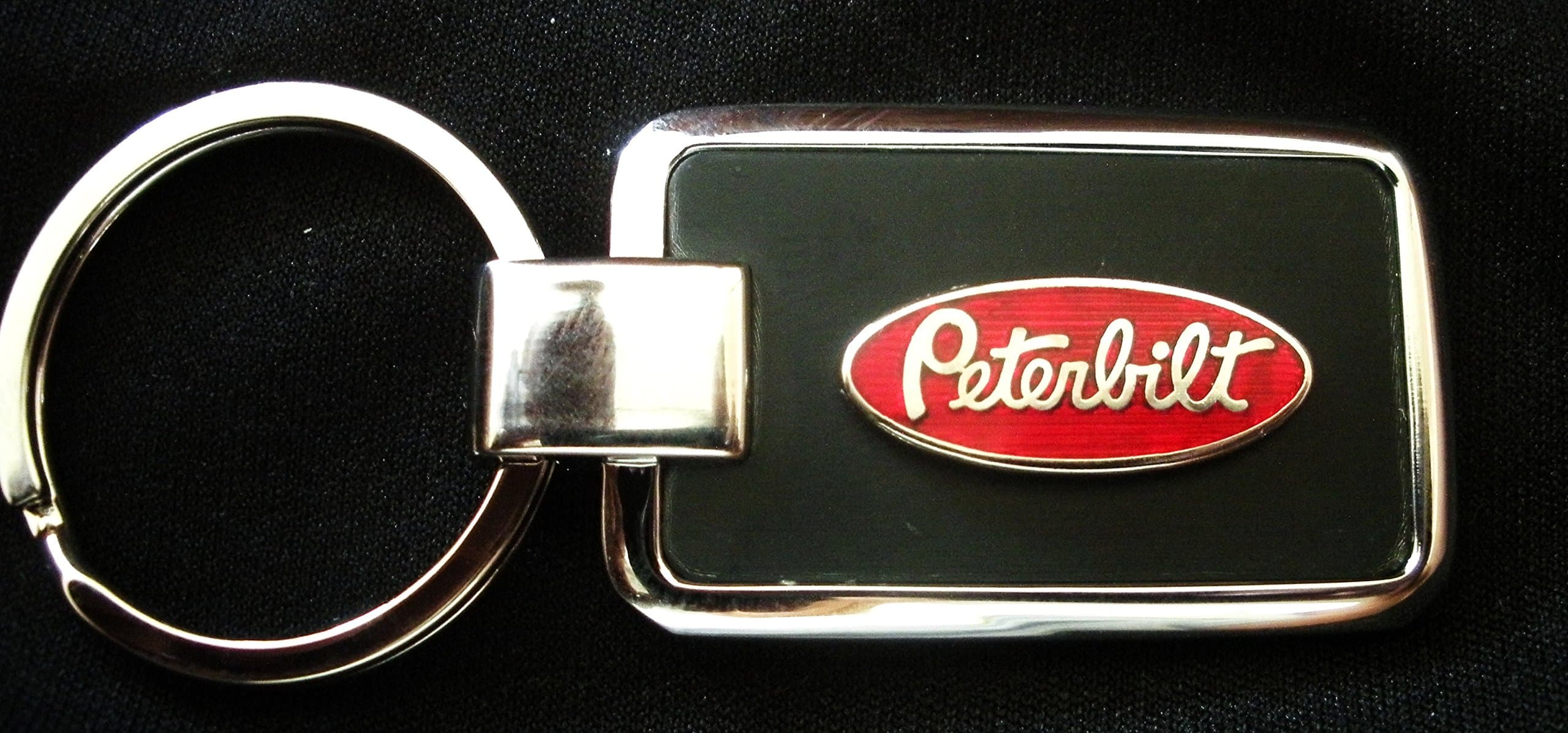 Peterbilt Truck Black Onyx Key Chain