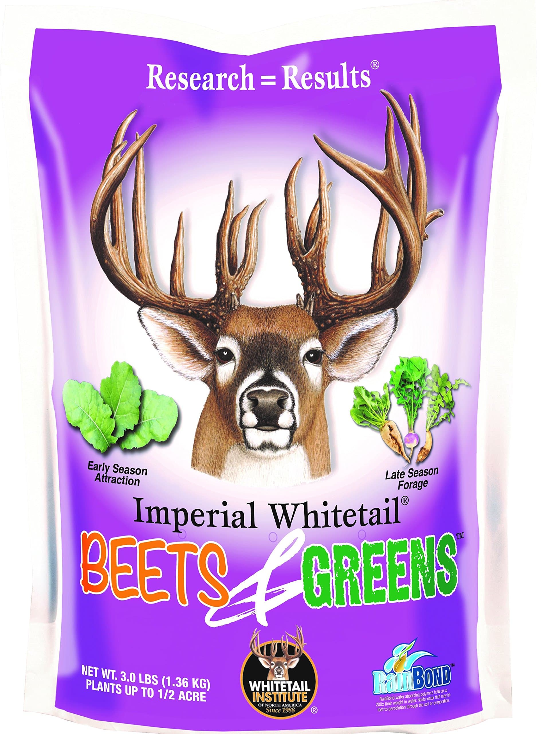 Beets & Greens Deer Food Plot Seed for Fall Planting - Blend of Sugar Beets, Kale, Turnip and Radish to Attract and Hold Deer Throughout Fall and Winter