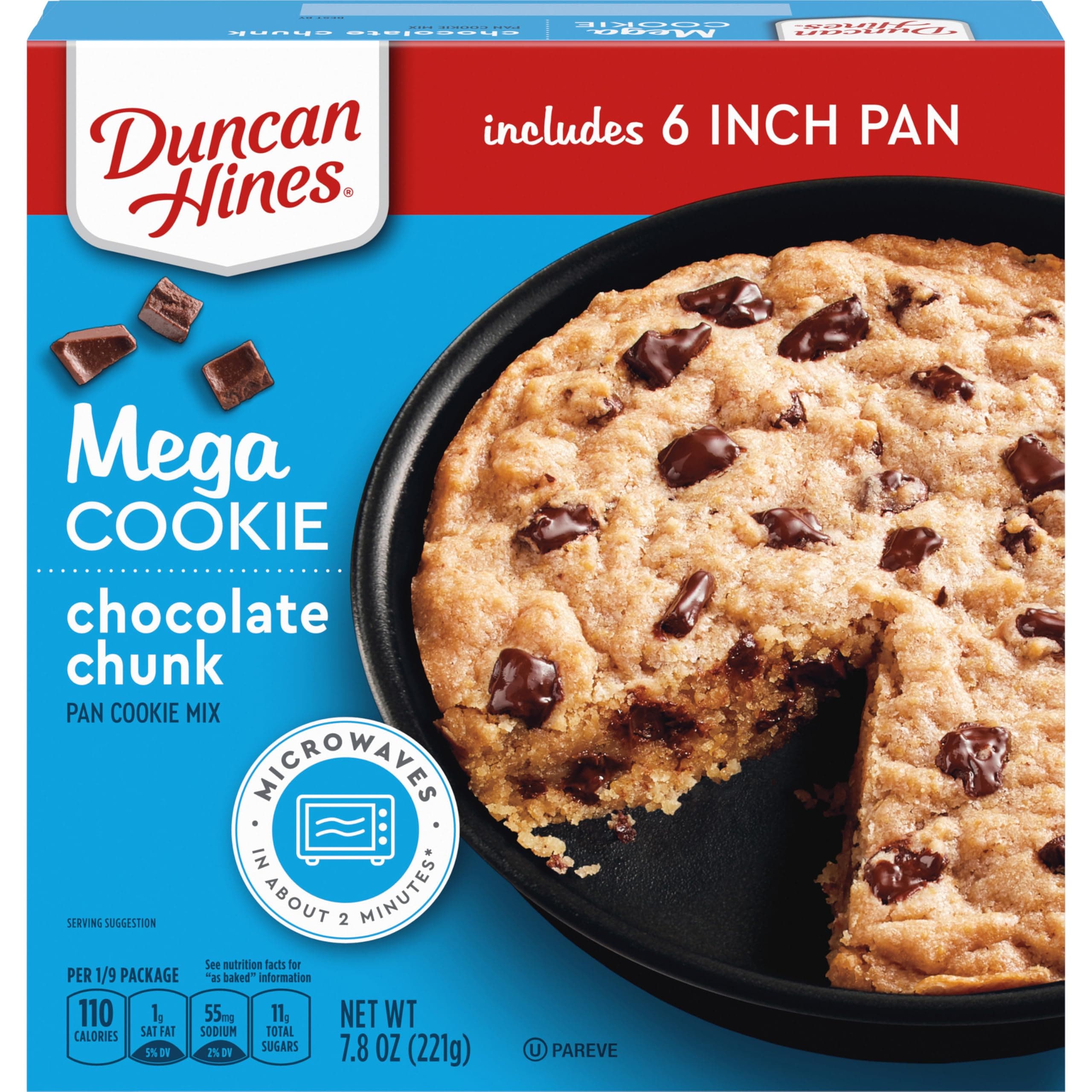 MEGA Cookie Chocolate Chunk Pan Cookie Mix, 7.8 oz.