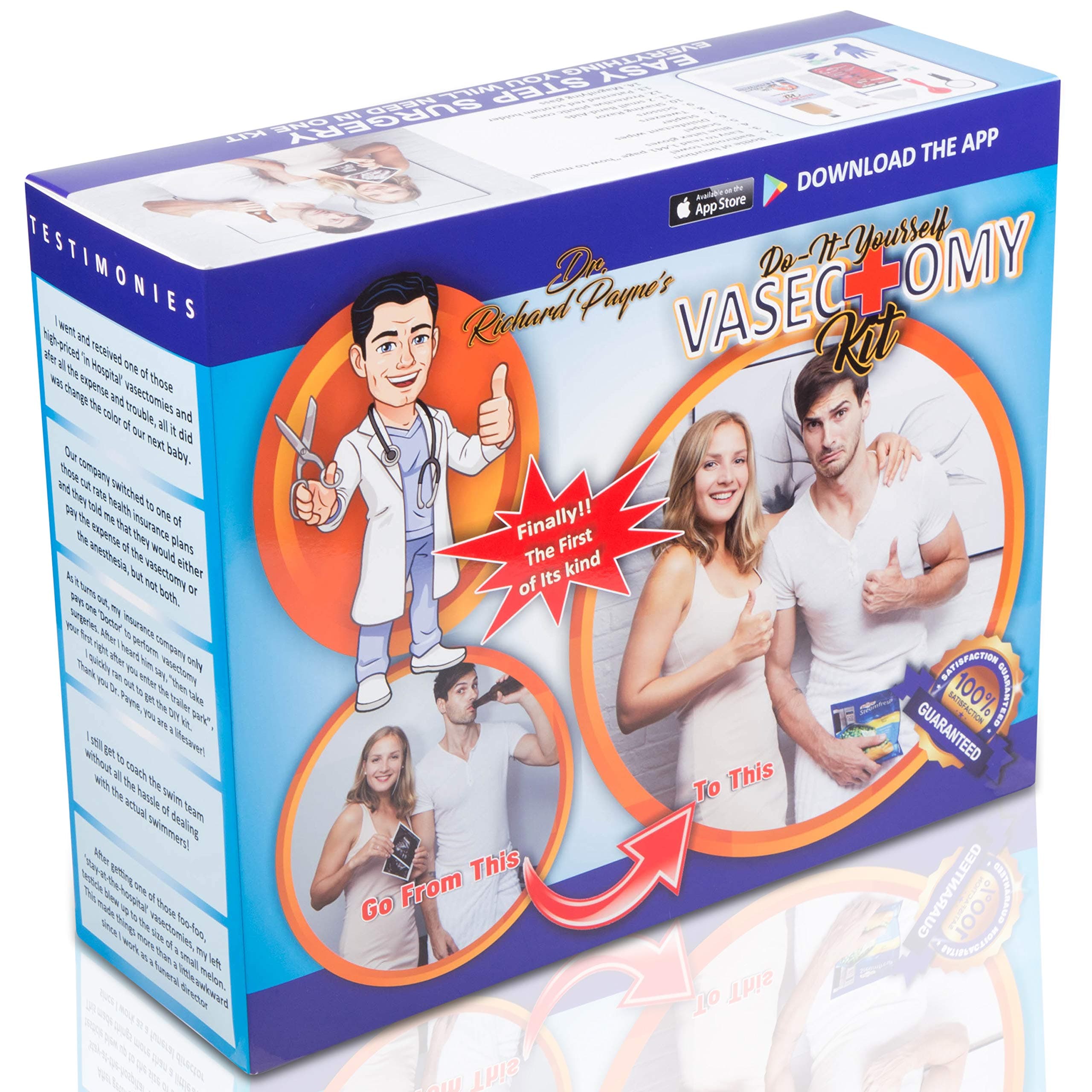 Prank Gift Boxes, Inc. DIY at-Home Vasectomy Kit! Prank Box for Adult or Kids! Prank Gift Box / Gag Box for Fun Present Giving! The Fake Joke Box for Lovers of Funny Gag Gifts and Funny Pranks