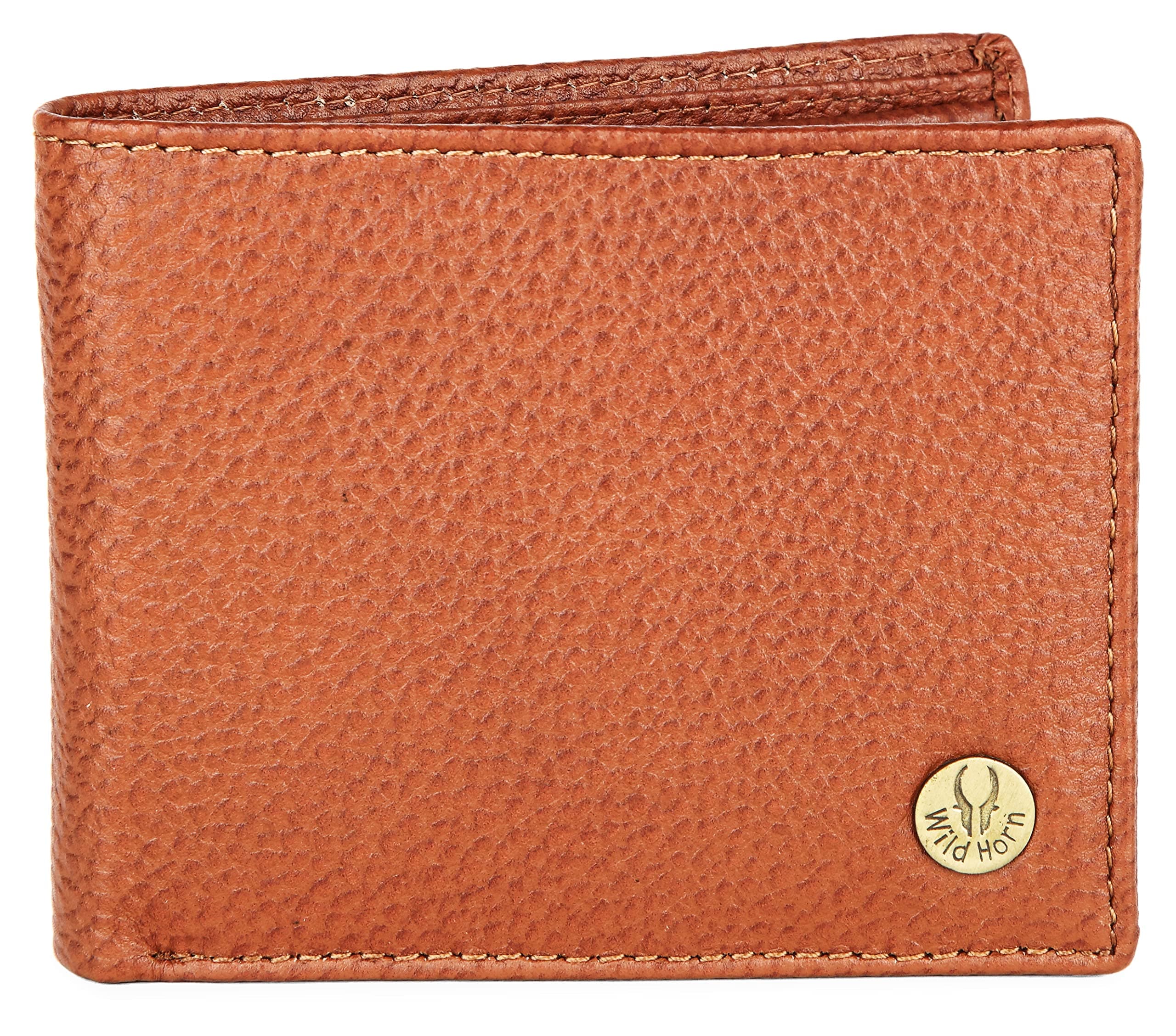WildHorn Rfid Protected Leather Wallet For Men,Tan
