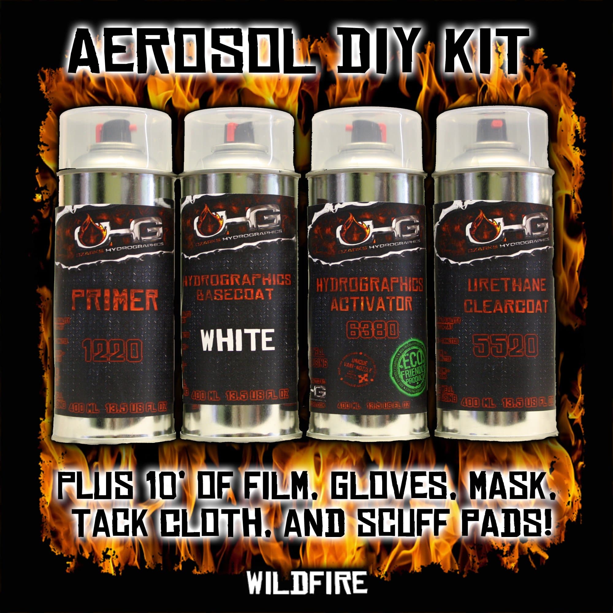 13.5 fl oz Aerosol Hydrographics DIY Dip Kit - Wild Fire Orange