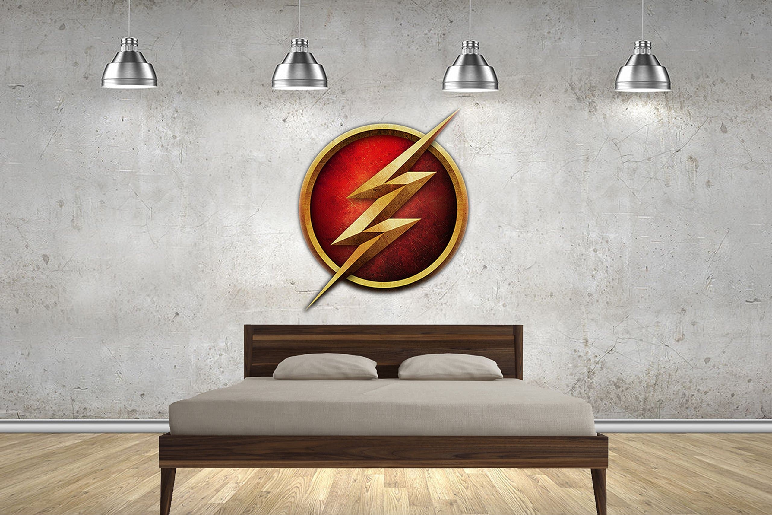 The Flash Logo DC Comics Wall Stickers Wall Art Transfers Decals Customise4U™