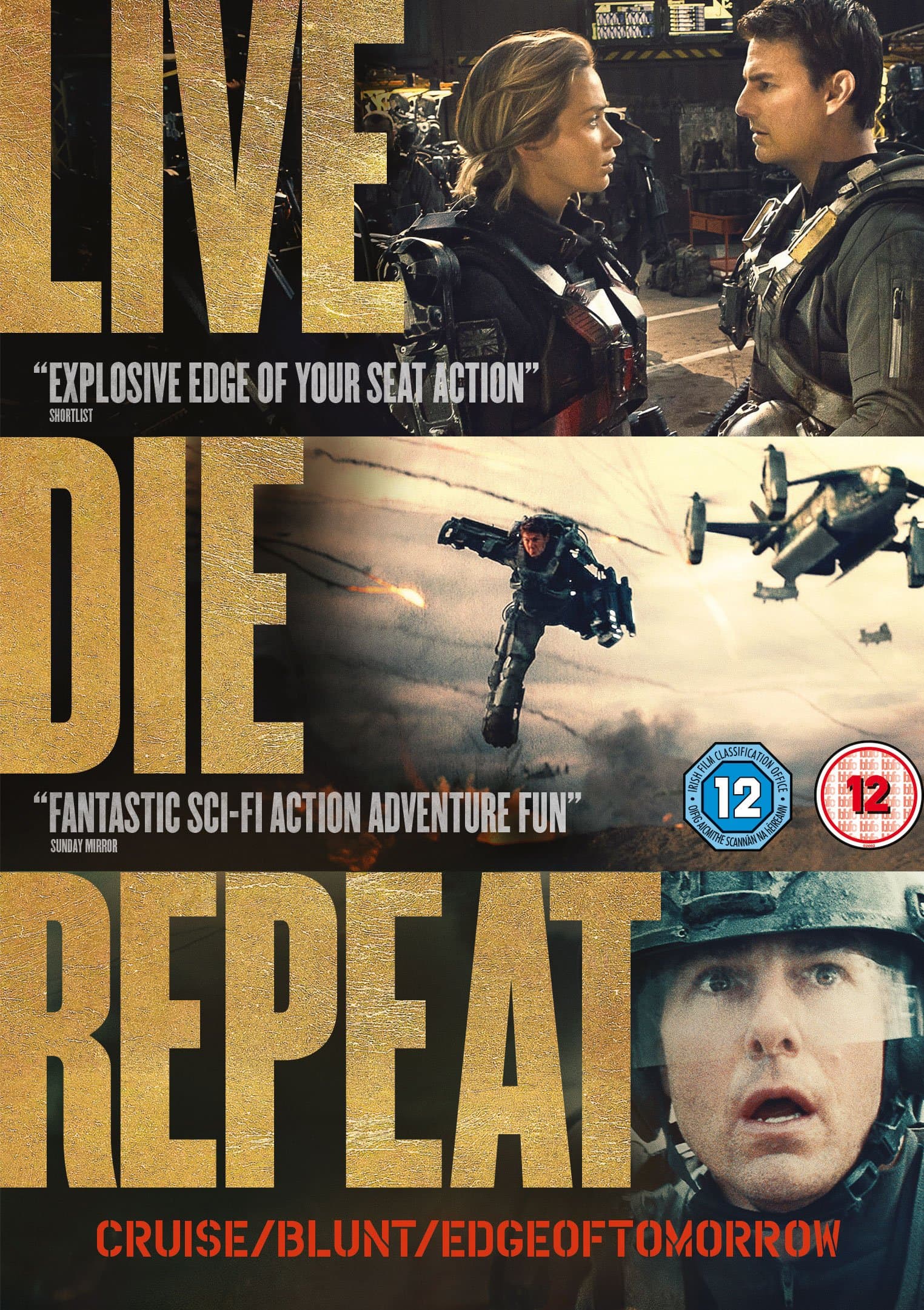 Edge of Tomorrow: Live Die Repeat [DVD] [2014]