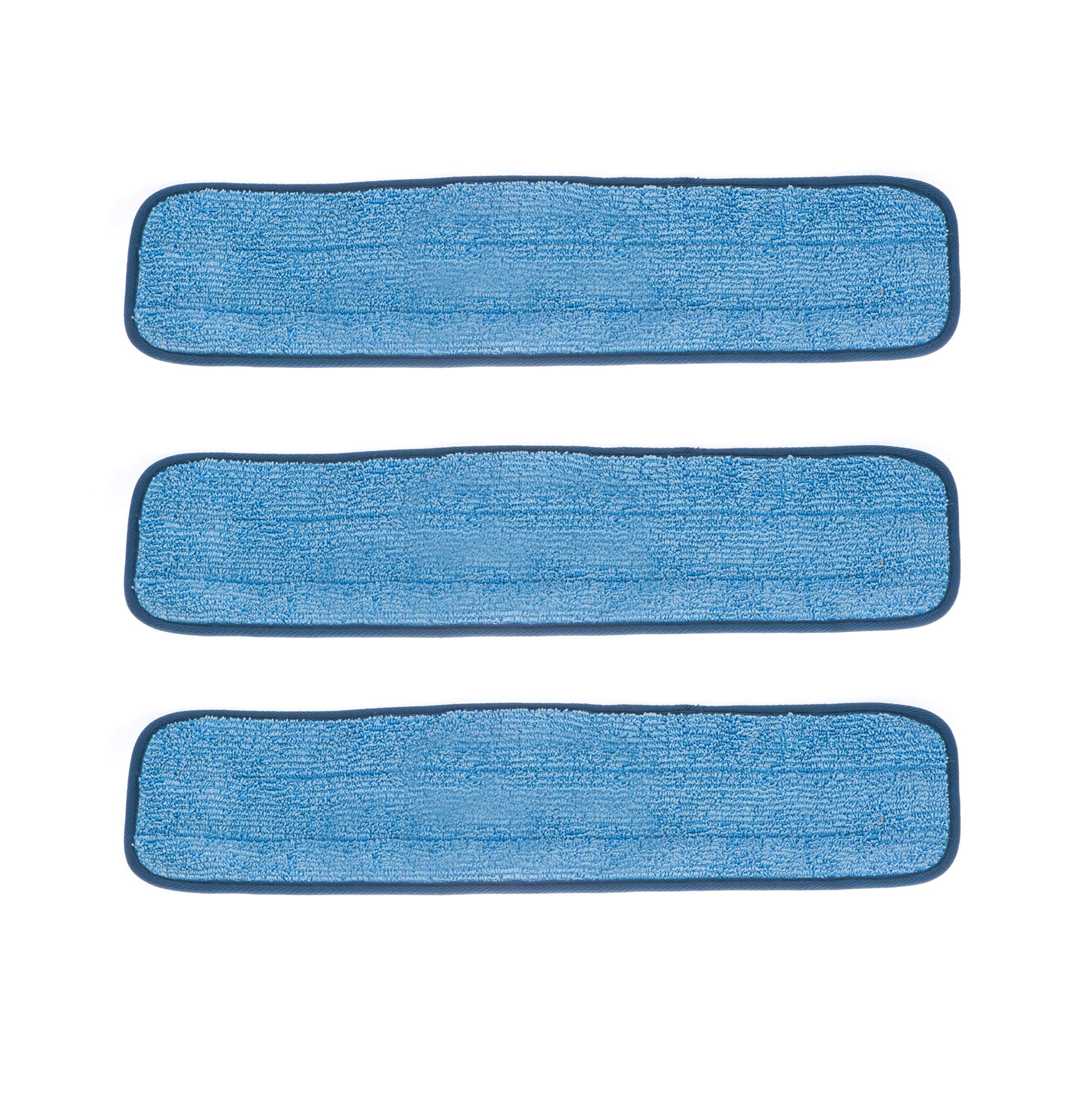 Real Clean36 inch Microfiber Wet Mop Refill Pads for Flat Mop Frames (Pack of 3)