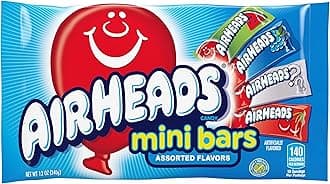 Air Heads Mini Candy, Assorted, 12-Ounce Bags (Pack of 12)