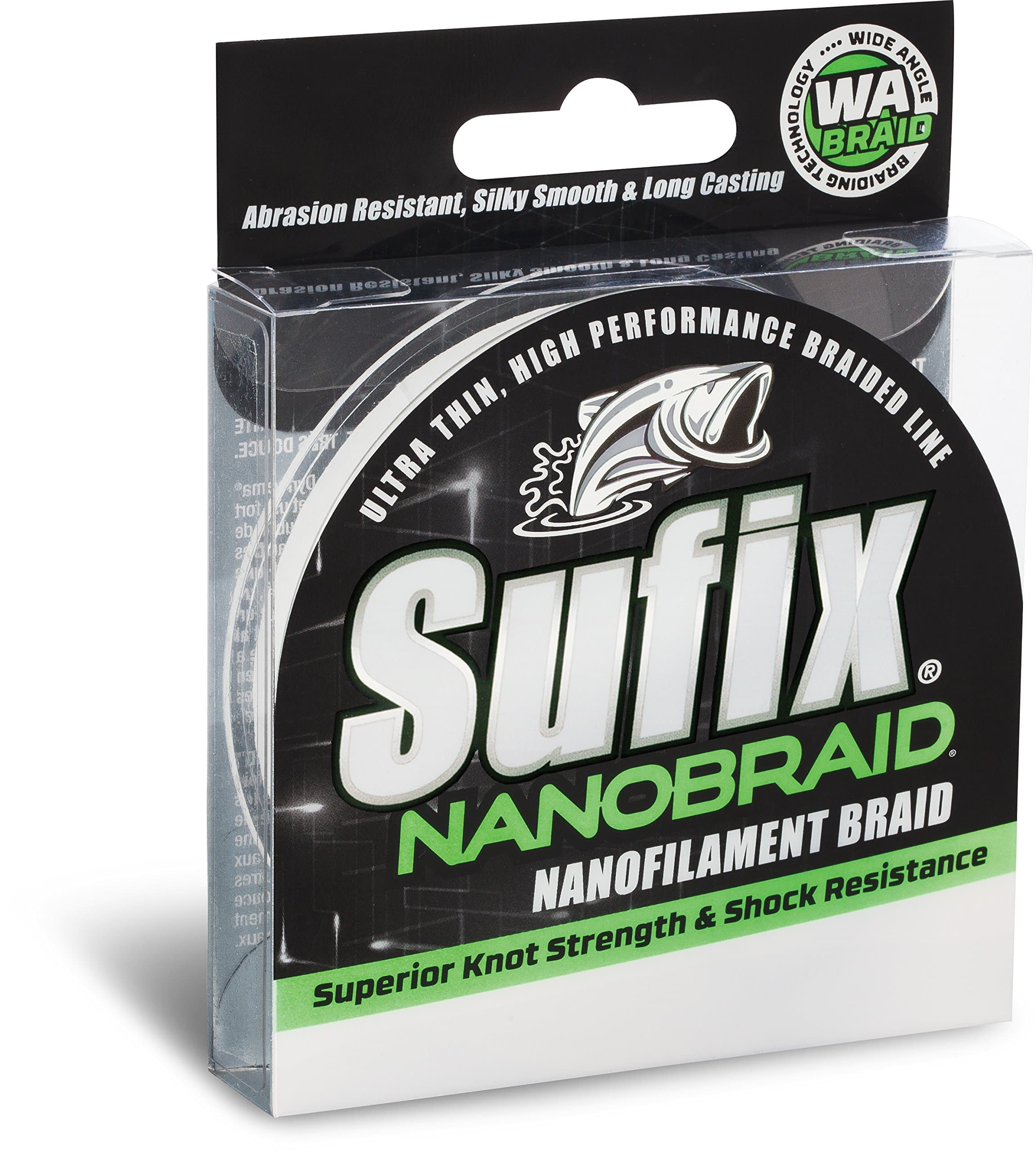 SufixNanoBraid 8 lb Low-Vis 690-008G: NanoBraid 8 lb Low-Vis Green, one Size