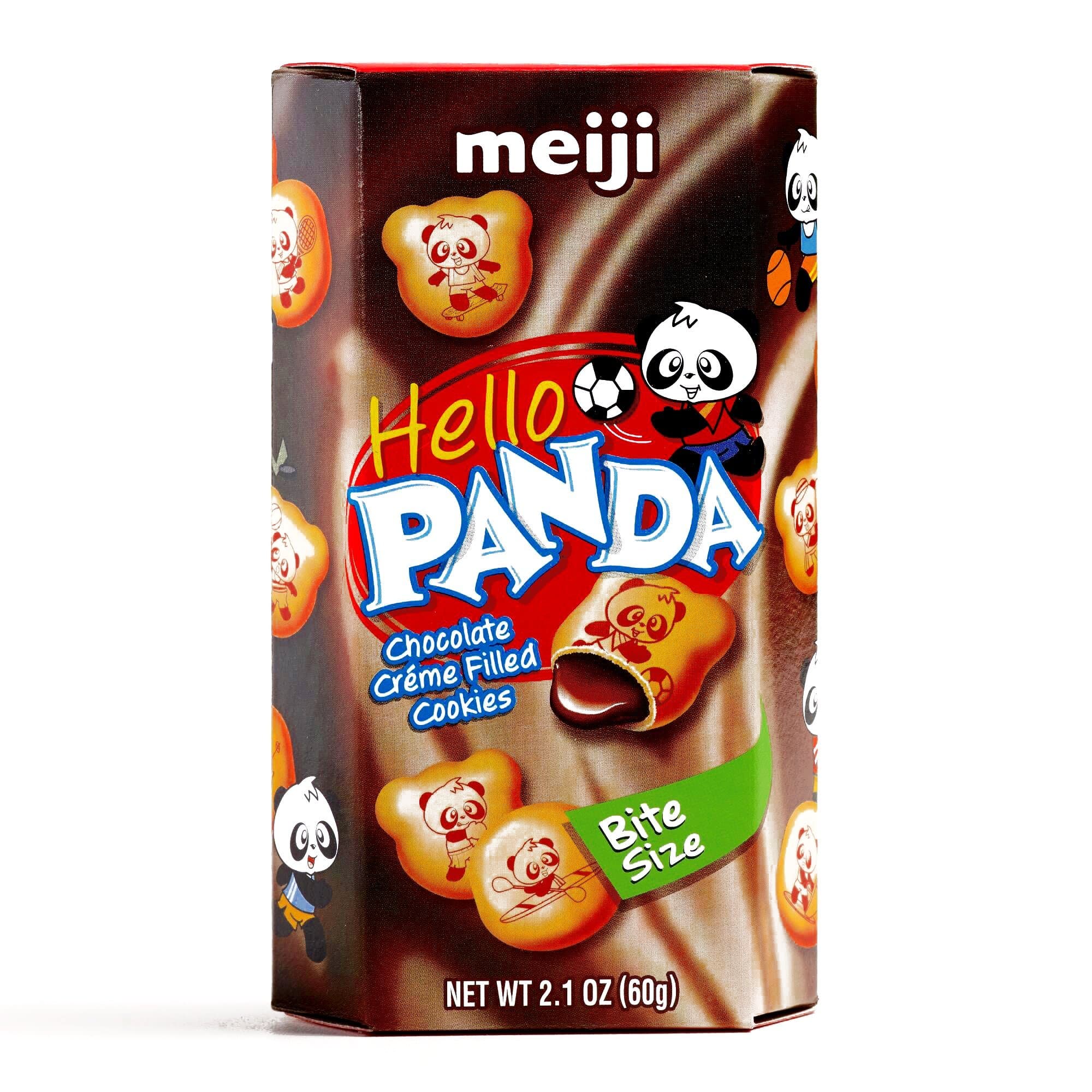 Meiji Hello Panda Chocolate Cream Biscuits 2.1 oz each (1 Item Per Order)