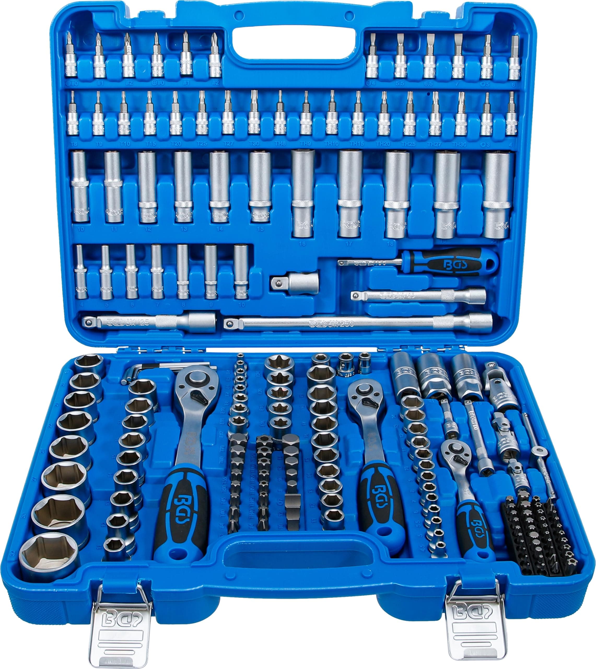 BGS 2243 | Socket Set Hexagon | 6.3 mm (1/4") / 10 mm (3/8") / 12.5 mm (1/2") Drive | 192 pcs.