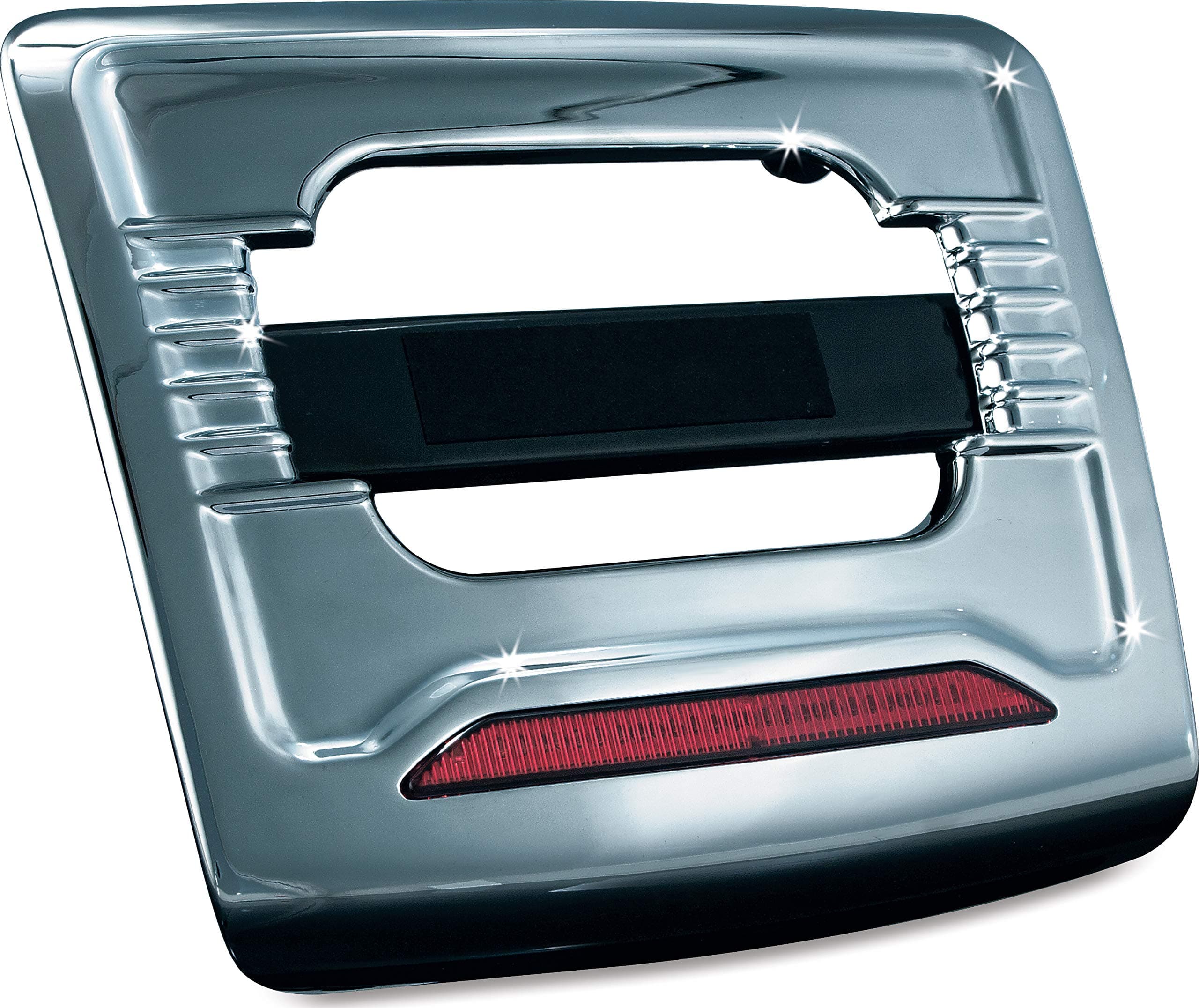 Kuryakyn 3134 Motorcycle Accent Accessory: License Plate Trim Panel with LED Running/Brake Light Accent for 2001-10 Honda Gold Wing GL1800 Motorcycles, Chrome