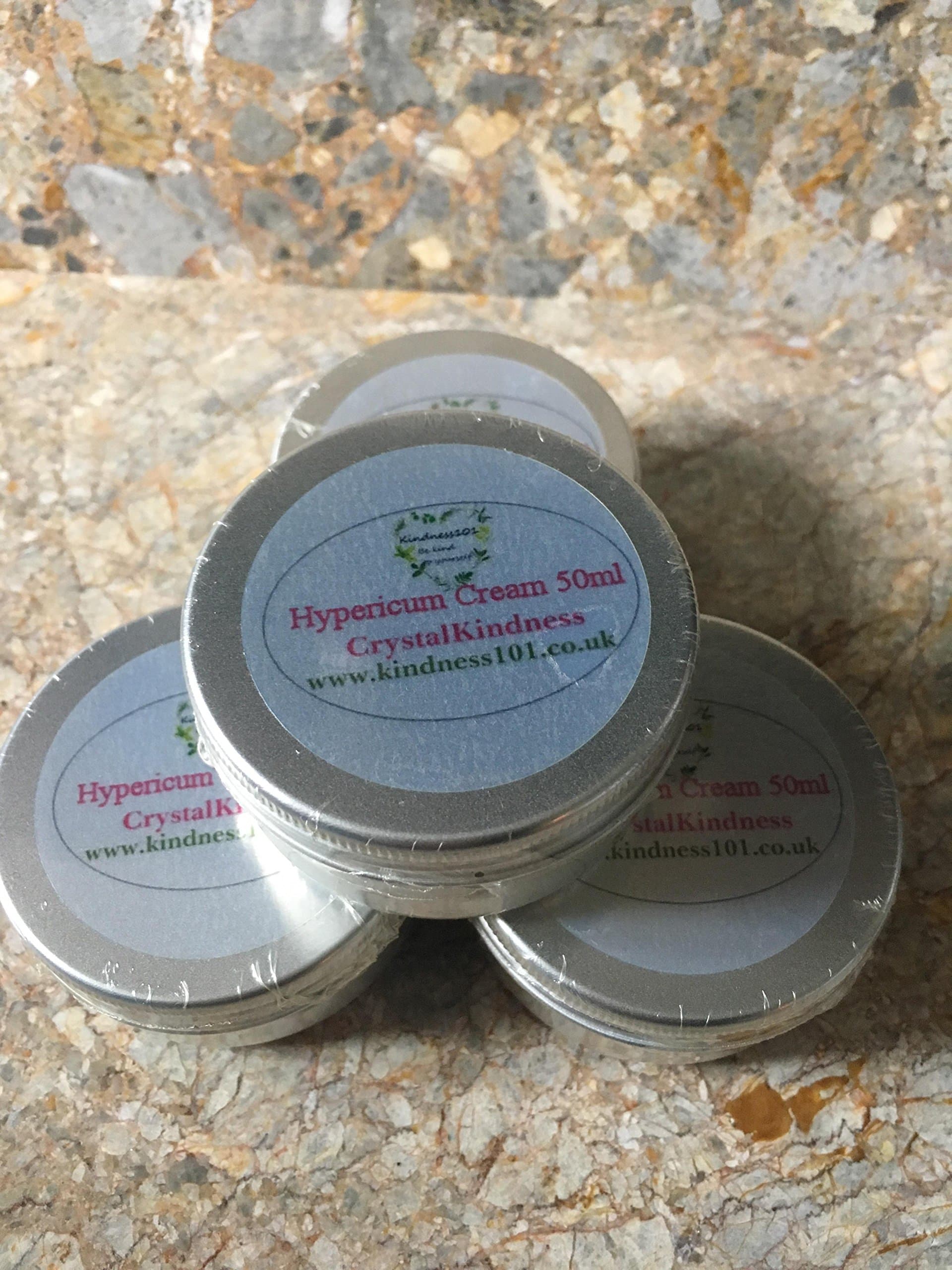 St Johns Wort Hypericum Cream 50ml, Herbal Extracts and Essential Oils