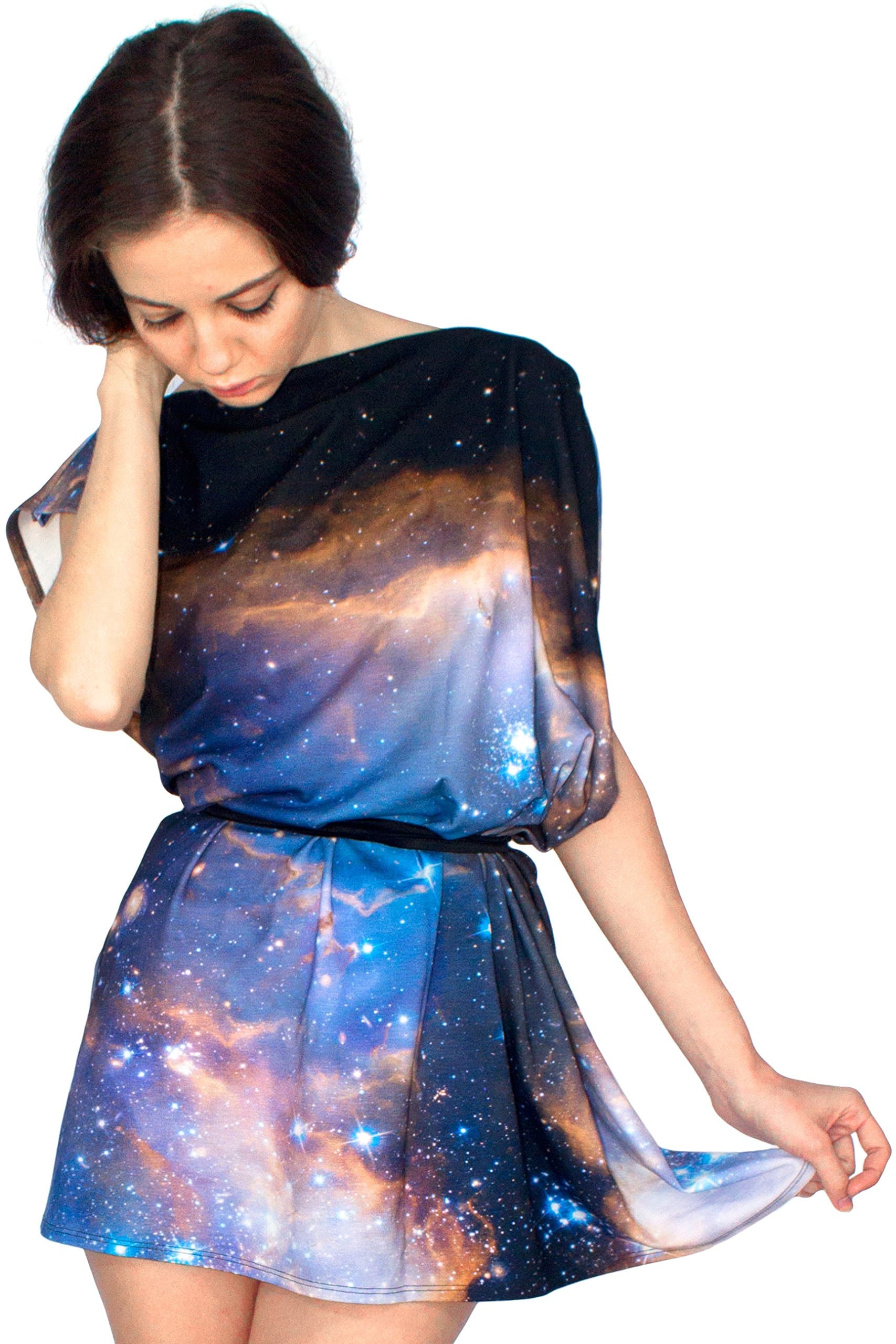 Shadowplaynyc Sagan Galaxy Jersey Dress