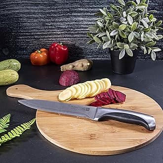 Royalford Utility Knife - All Purpose Small Kitchen Knife - Ultra Sharp Stainless Steel Blade, 8 Inch - Cooking Knife with Ergonomic Handle, Chef Knife, Suitable for Home and Restaurant