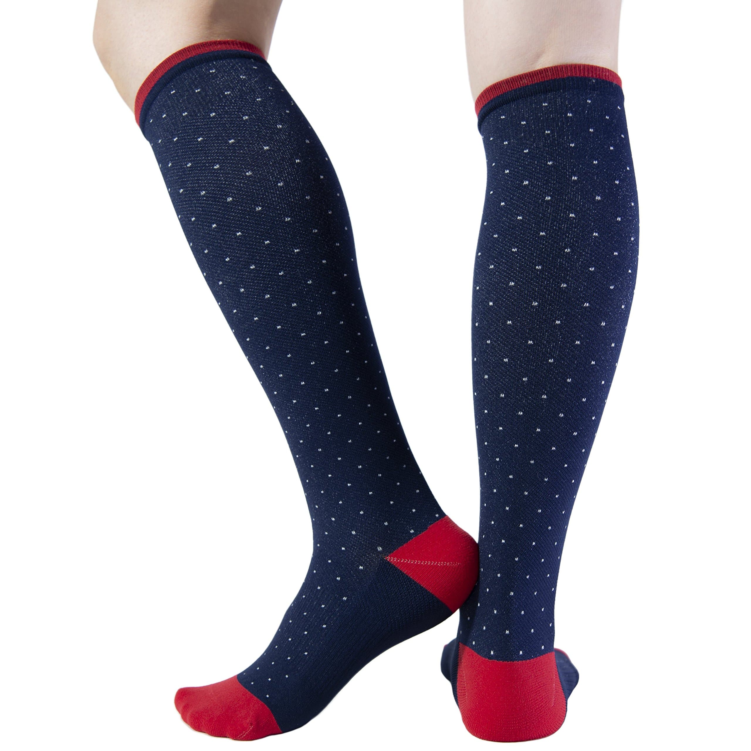 Trtl Compression Socks (Medium, Paris) - Gentle Graduated Compression (15-20mmHg), Comfort, and Quality Knitting, Hugs The Natural Curves of Your Legs and Feet