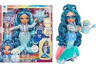 Winter Wonderland Skyler - Blue 11” Fashion Doll with Magic Snow Hidden in Fashion That Puffs Up with Water, and Snowman Kit, Great Gift for Kids 4-12 Years Old