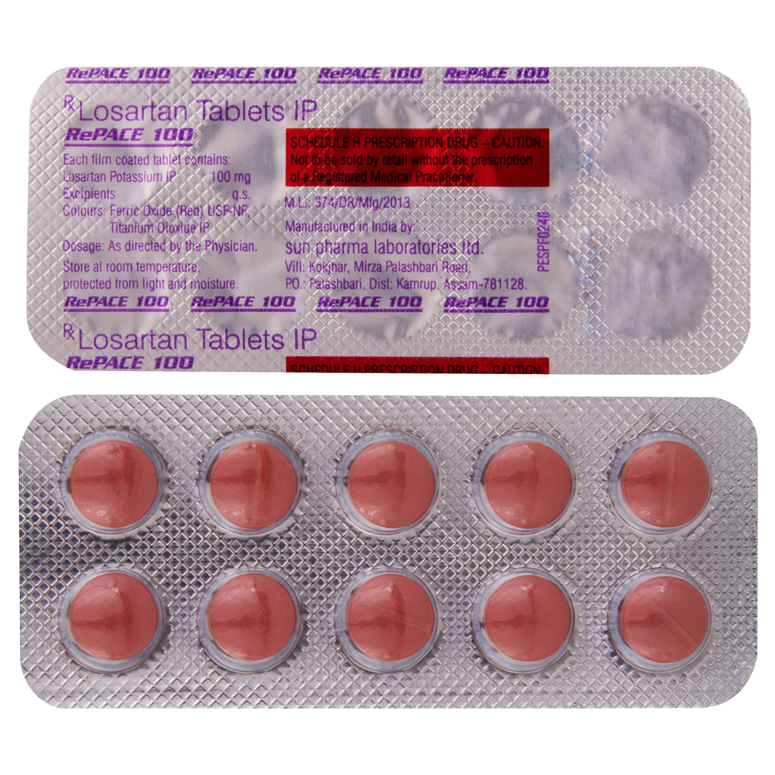 Repace 100 - Strip of 10 Tablets