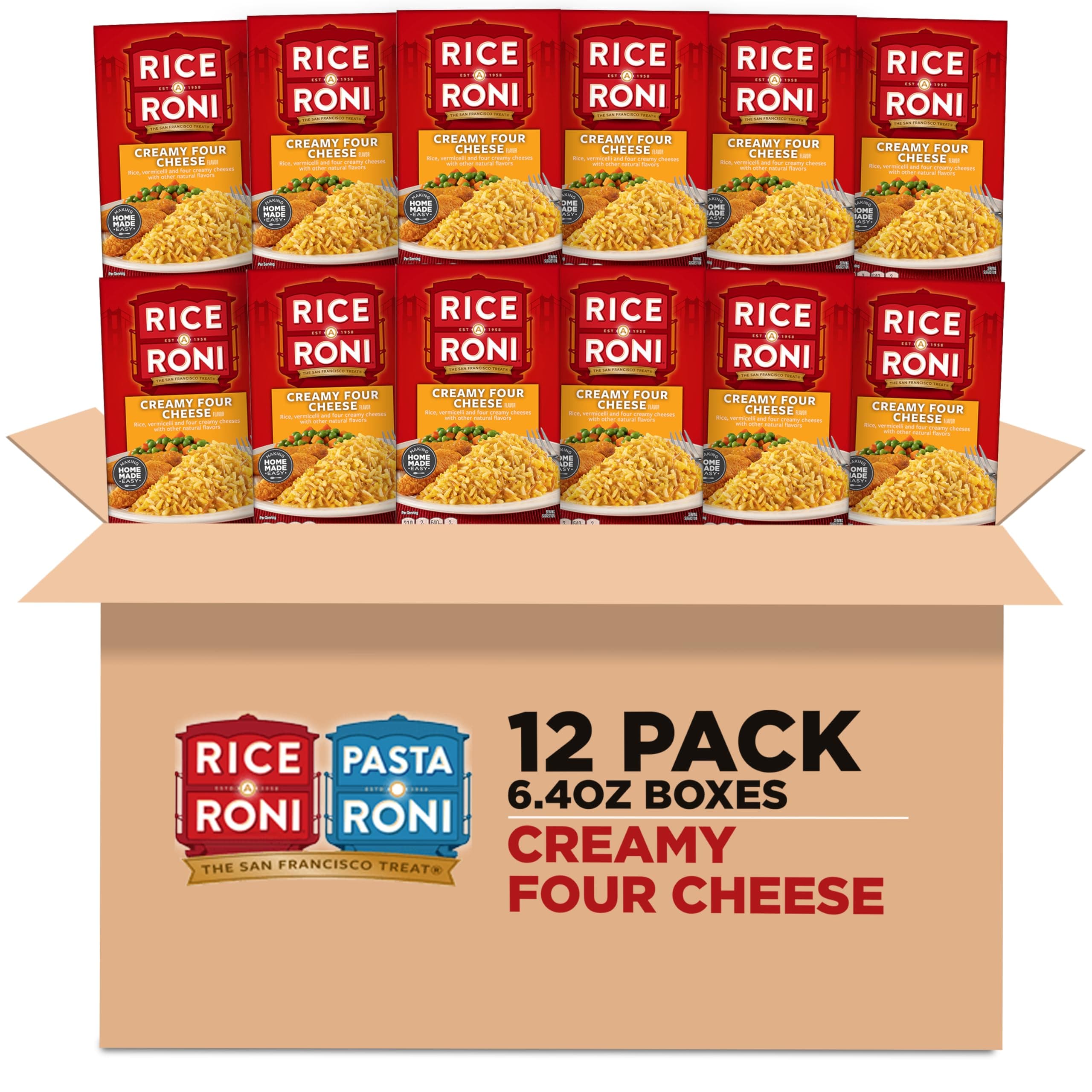 Creamy Four Cheese -12 Pack, 6.4 Ounce (Pack of 12)