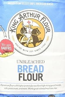 King Arthur Flour - Unbleached Bread Flour, 80 Ounce (Pack of 2)