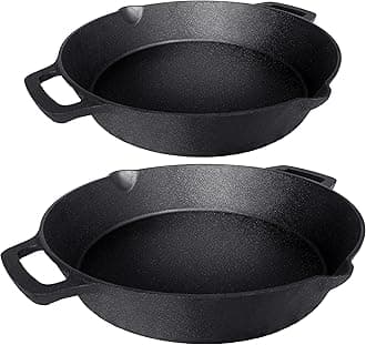 Cast Iron 2 Piece Bundle - 10" and 12" Dual Cast Iron Skillets